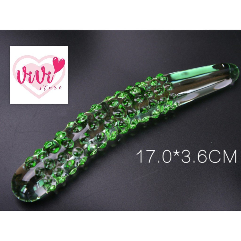 Crystal Glass Cucumber Masturbator Glass Plug Sensual Women Adult Toys Malaysia - Image 7