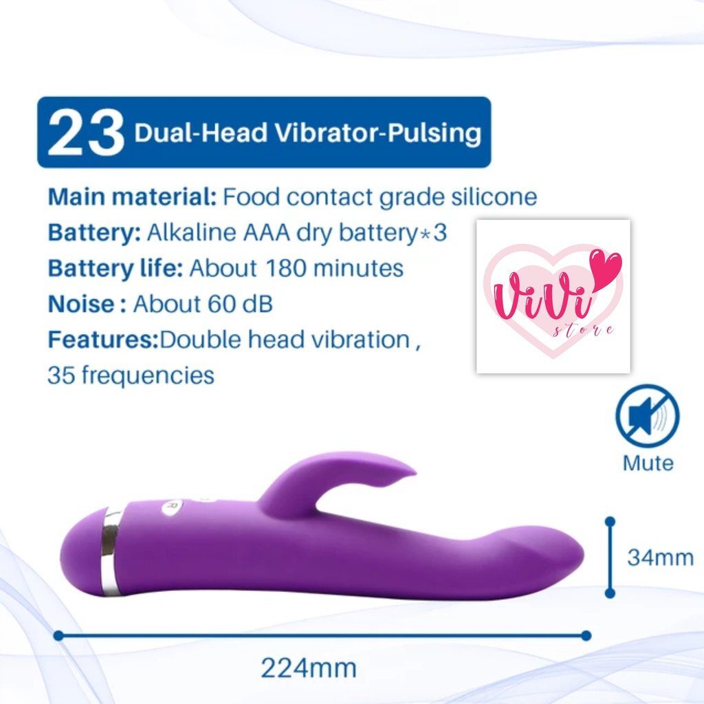 DUREX Kisstoy Rabbit Vibrator Dildo Masturbator Women Adult Toys Malaysia - Image 12