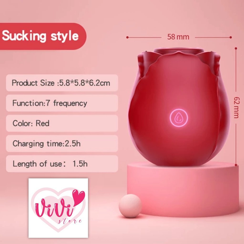 OMYSKY Rose Clitoral Sucking Tongue Licking Vibrator Women Adult Toys Malaysia - Image 6