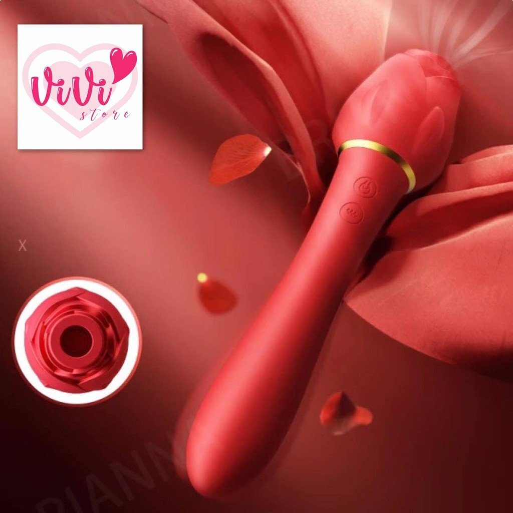 Rose Wand Clitoral Sucking Vibrator Dildo Women Adult Toys Malaysia - Image 6
