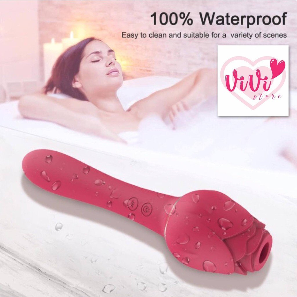 Rose Wand Clitoral Sucking Vibrator Dildo Women Adult Toys Malaysia - Image 7