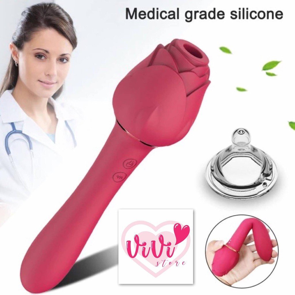 Rose Wand Clitoral Sucking Vibrator Dildo Women Adult Toys Malaysia - Image 11
