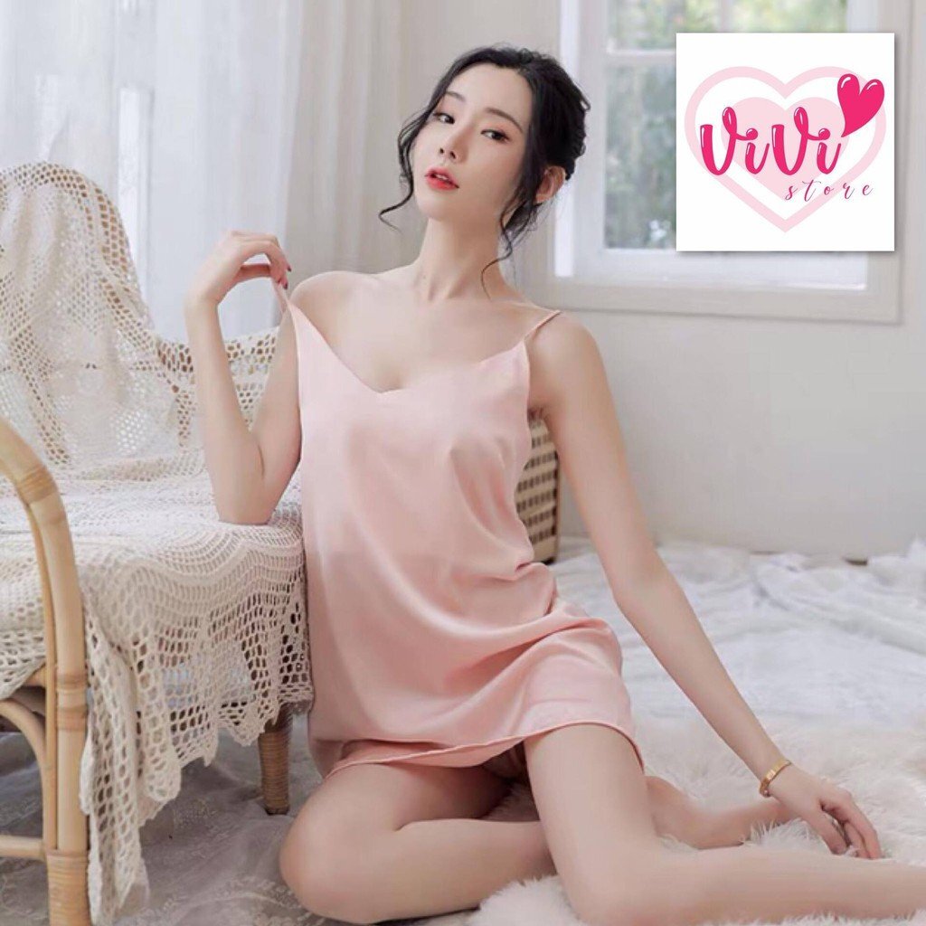 Vivi Lingerie Sexy Nightwear Sling Deep V Women Dress Malaysia - Image 7