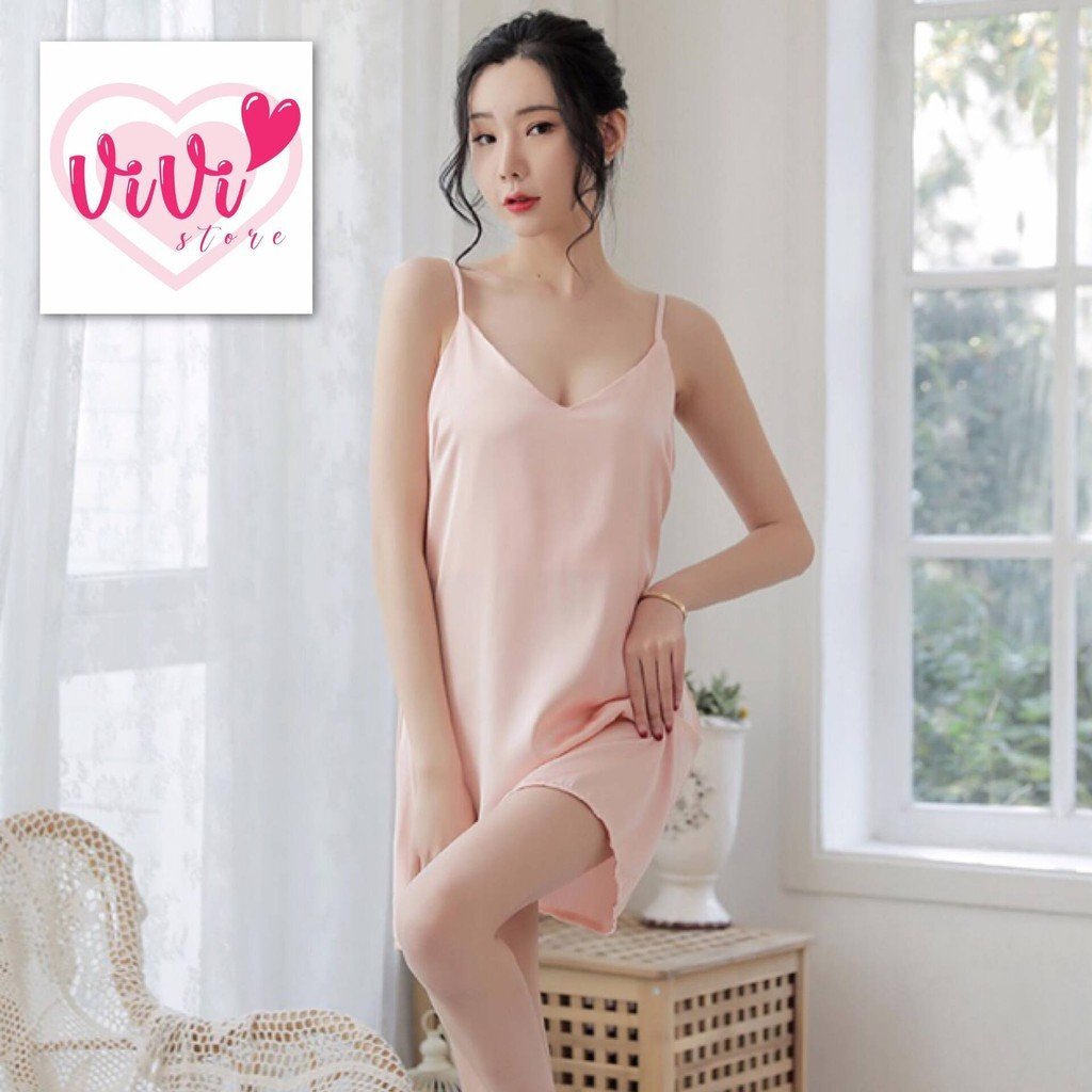 Vivi Lingerie Sexy Nightwear Sling Deep V Women Dress Malaysia - Image 5