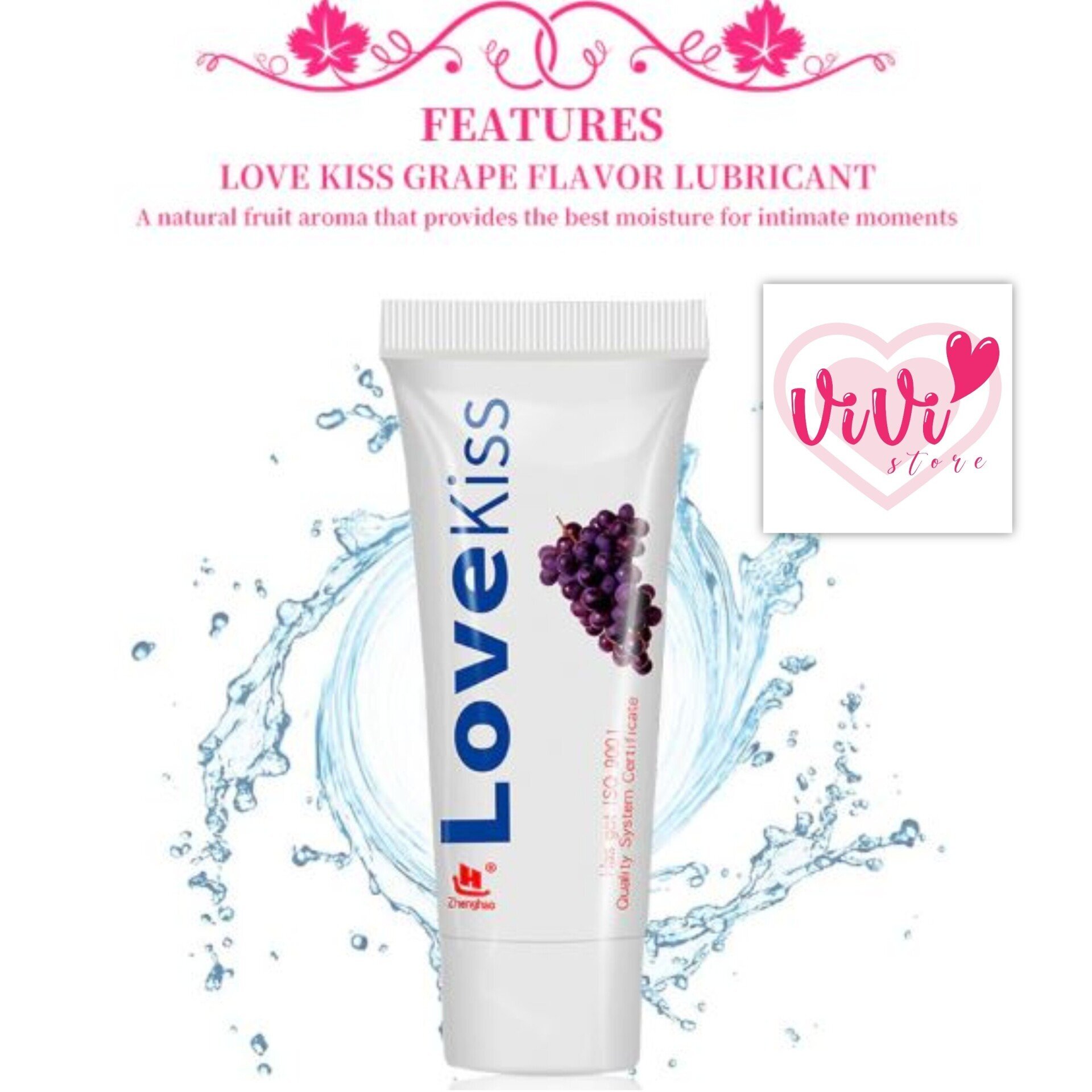 Lovekiss Grape Strawberry Water Based Lube Body Personal Lubricant Malaysia - Image 5
