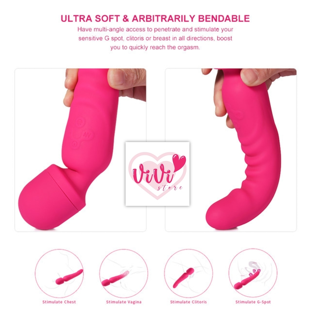 Vivi Heating Sucking Vibrator Av Wand Massager Dildo Masturbator Women Adult Toys Malaysia - Image 5