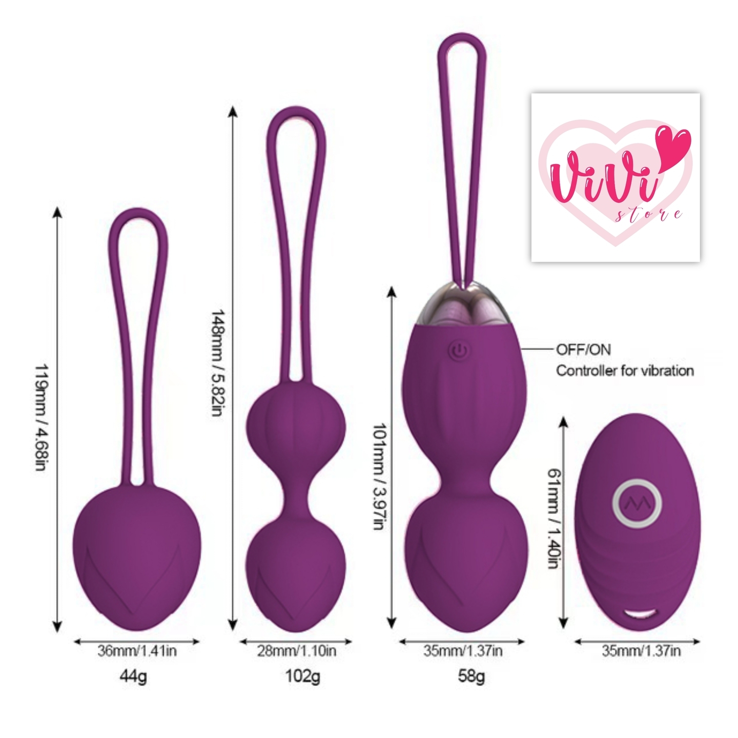 Kegel Balls Vibrator Set Women Kegel Exercise Masturbator Adult Toys Malaysia - Image 11
