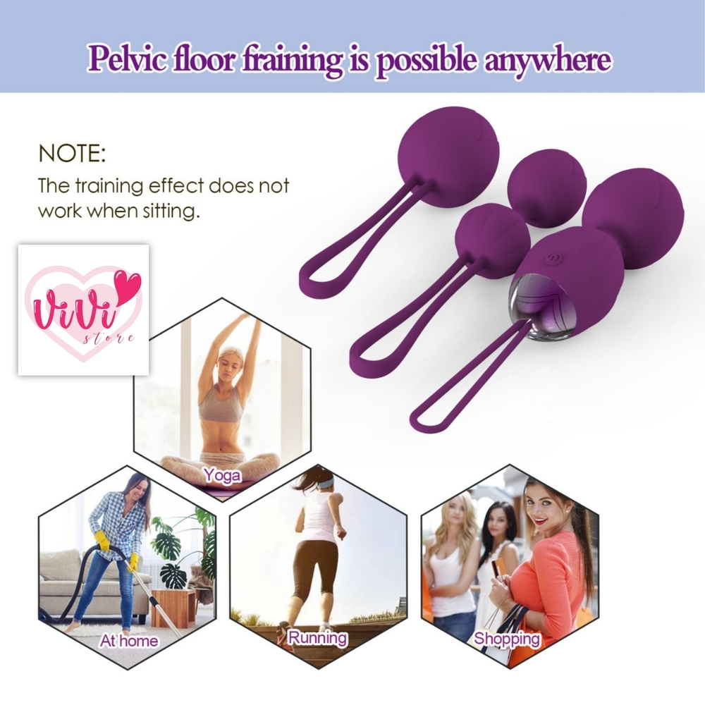 Kegel Balls Vibrator Set Women Kegel Exercise Masturbator Adult Toys Malaysia - Image 9