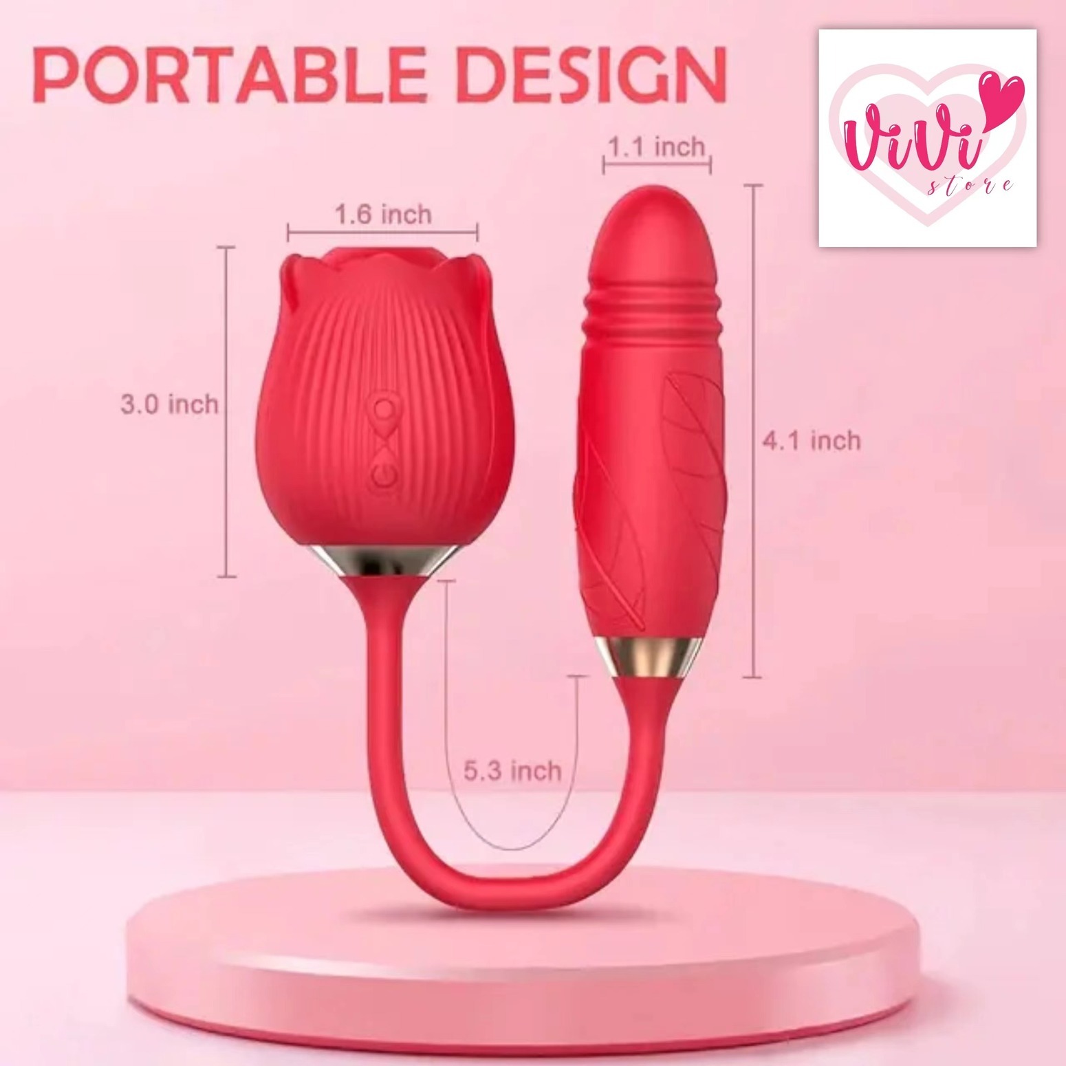 Rose Tail Licking Sucking Vibrator Thrusting Suction Masturbator Women Adult Toy Malaysia - Image 7