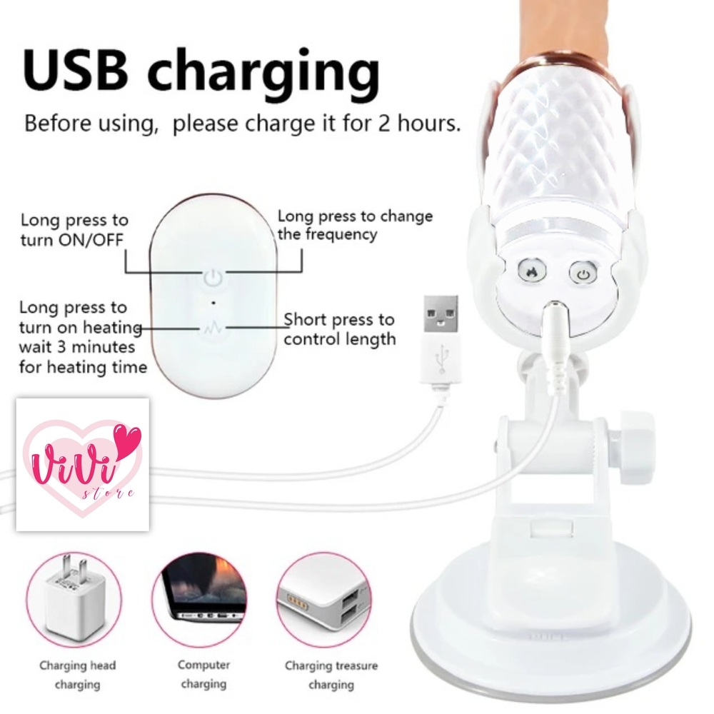 Automatic Thrusting Vibrator Machine Heating Remote Control Women Adult Toys Malaysia - Image 5