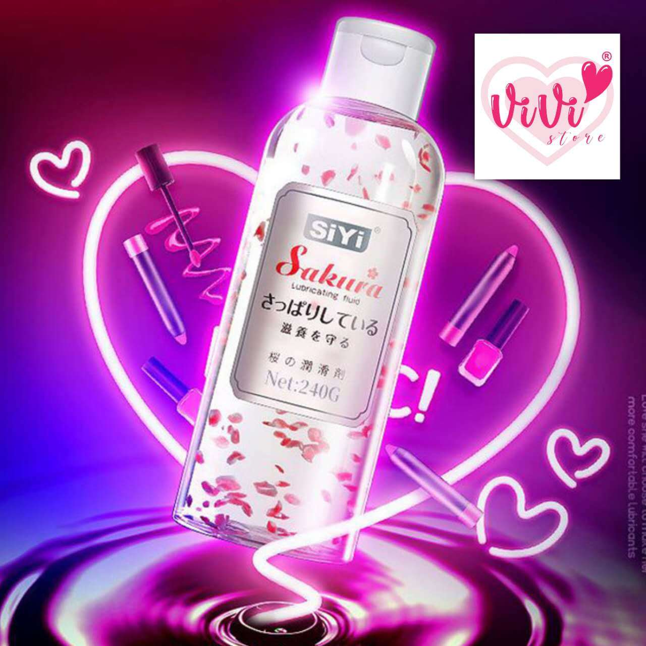 Siyi Sakura 240ml Water Based Personal Body Lubricant Malaysia - Image 4