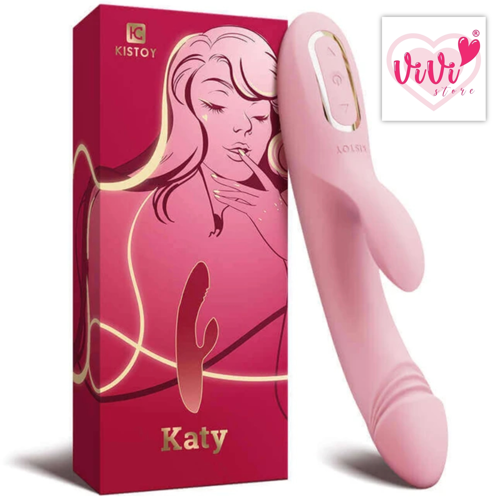 DUREX Kisstoy Rabbit Vibrator Dildo Masturbator Women Adult Toys Malaysia - Image 19