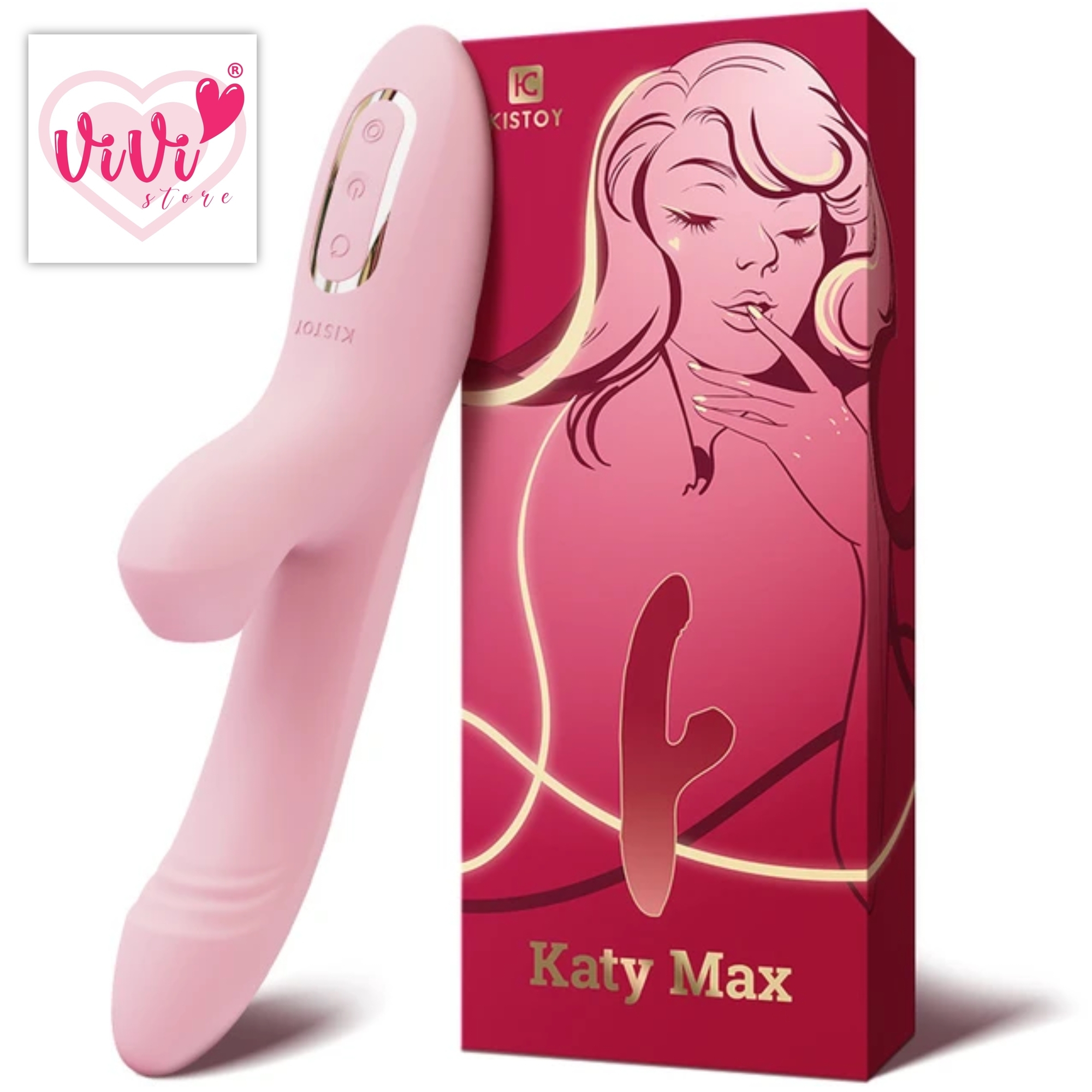 DUREX Kisstoy Rabbit Vibrator Dildo Masturbator Women Adult Toys Malaysia - Image 21