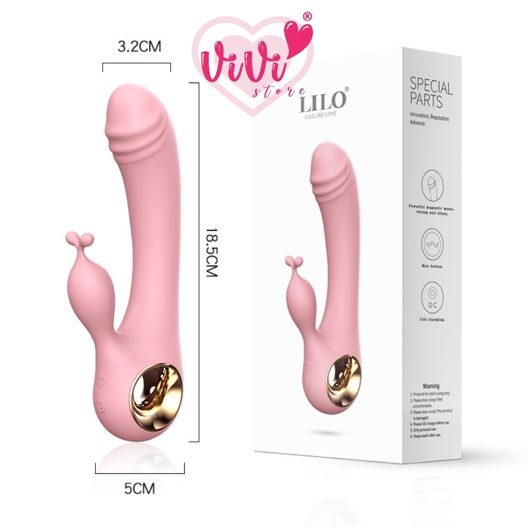Vivi Rabbit Thrusting Sucking Vibrator Dildo Heating Tongue Masturbator Women Adult Toys Malaysia - Image 15