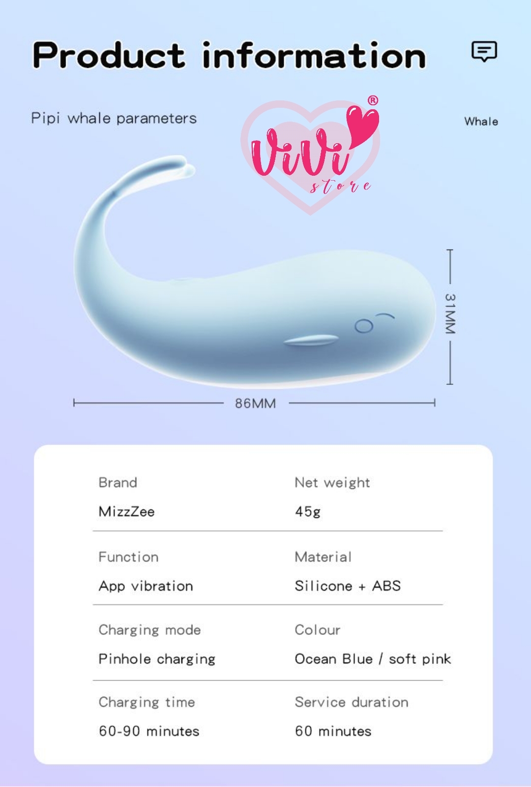 MizzZee Cute Whale Phone App Vibrator Dildo Bullet Egg Vibrator Women Adult Toys Malaysia - Image 9