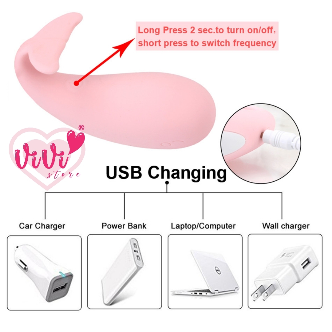 MizzZee Cute Whale Phone App Vibrator Dildo Bullet Egg Vibrator Women Adult Toys Malaysia - Image 6