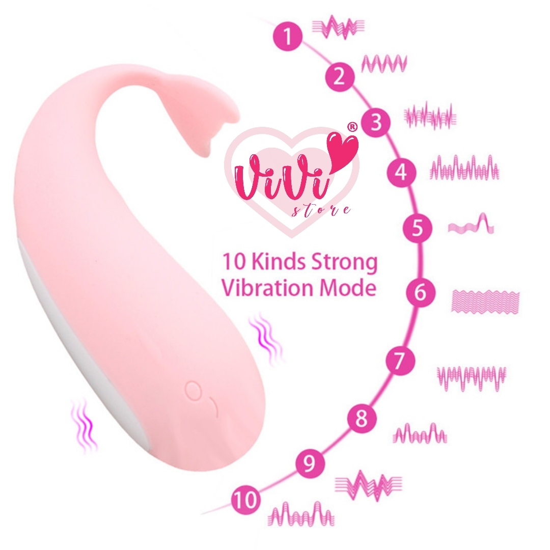 MizzZee Cute Whale Phone App Vibrator Dildo Bullet Egg Vibrator Women Adult Toys Malaysia - Image 4