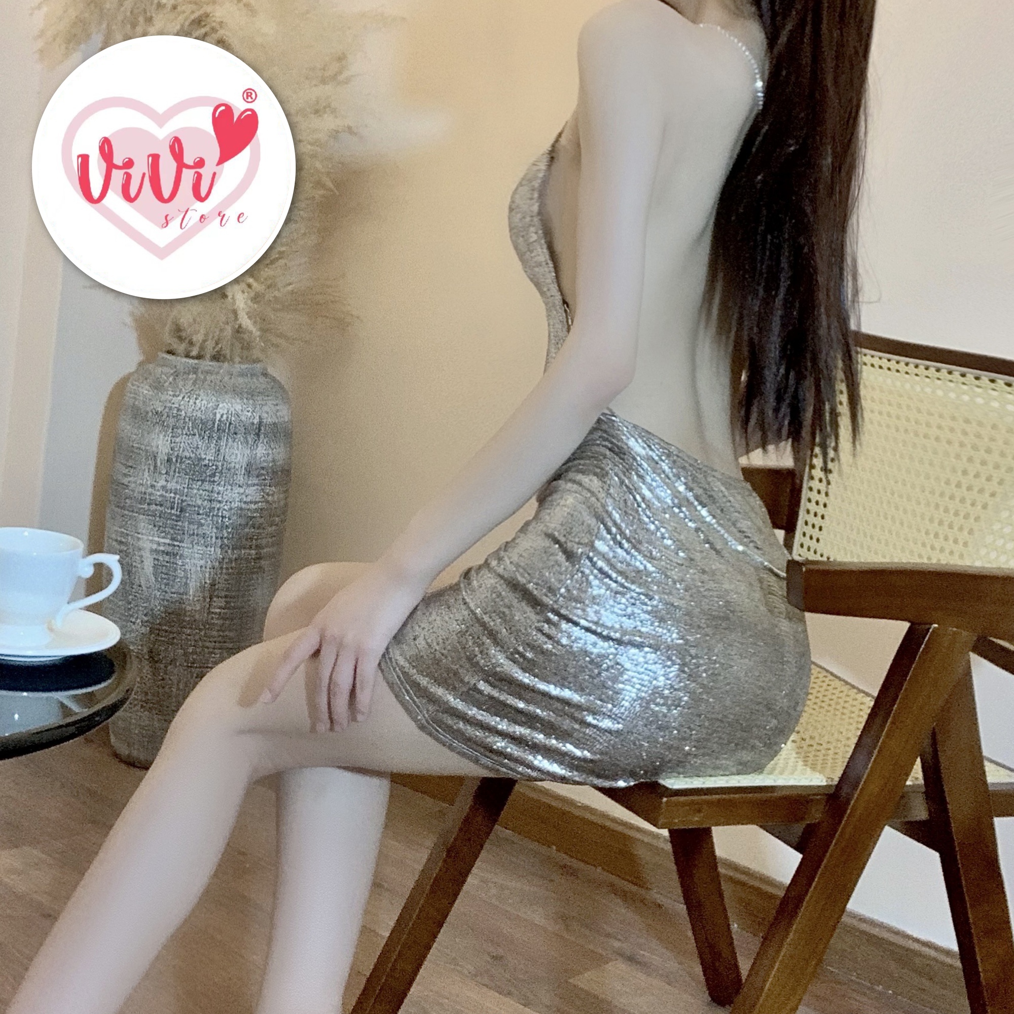Vivi Sexy Lingerie Nightclub Shining Dress Malaysia - Image 4