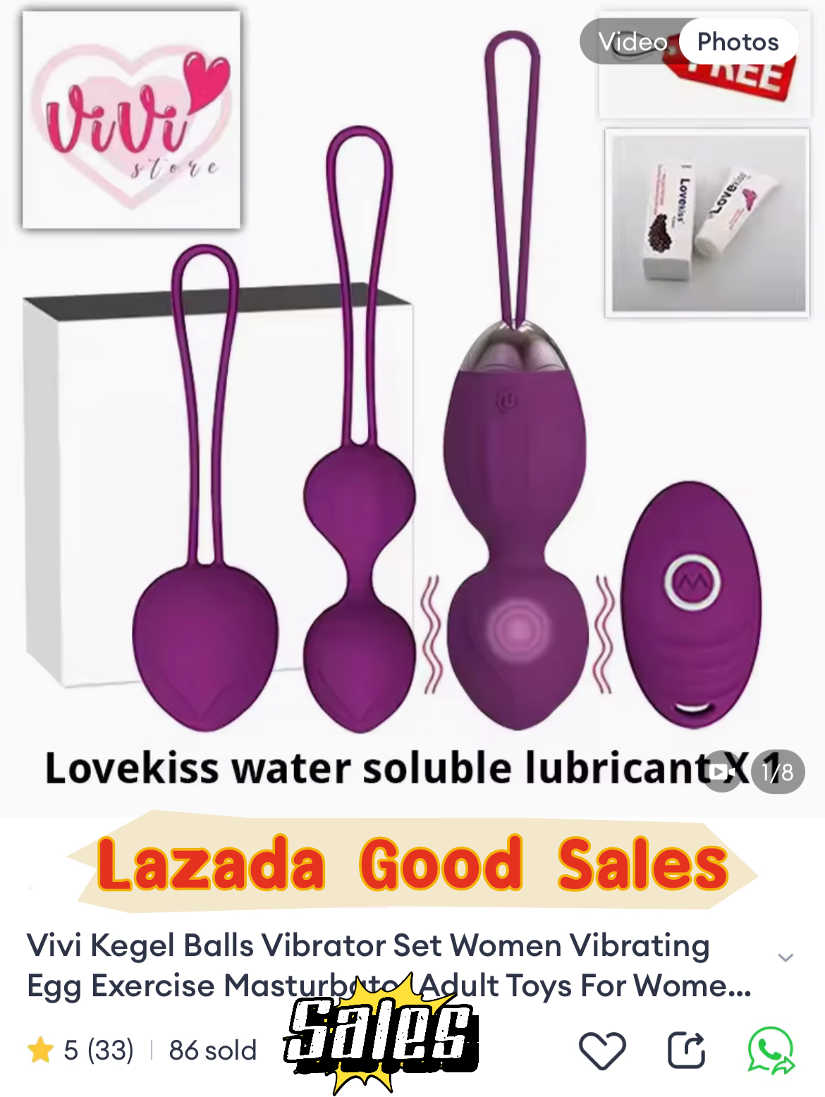 Kegel Balls Vibrator Set Women Kegel Exercise Masturbator Adult Toys Malaysia - Image 2