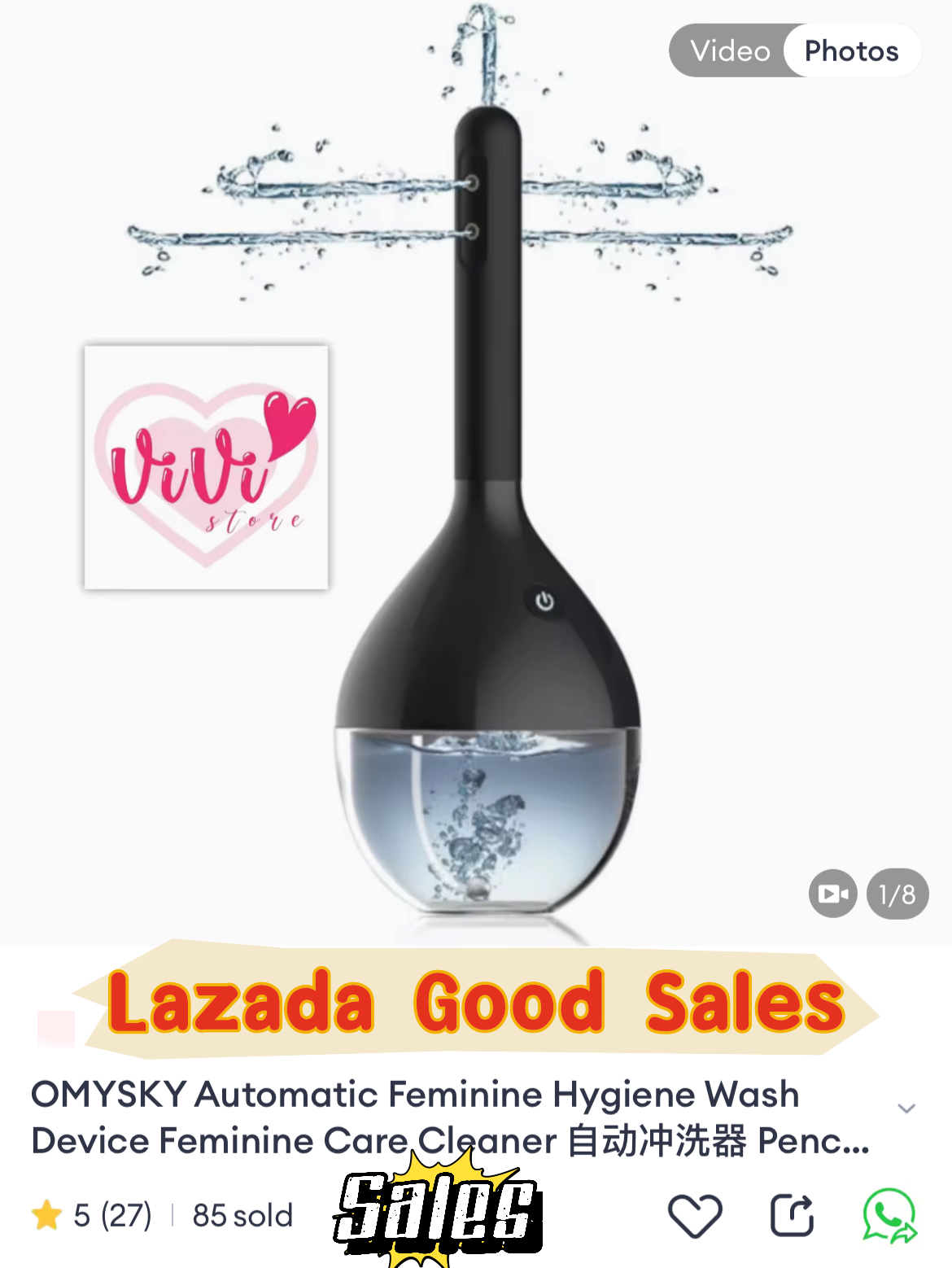 OMYSKY Automatic Feminine Hygiene Care Wash Device Cleaner Malaysia - Image 2