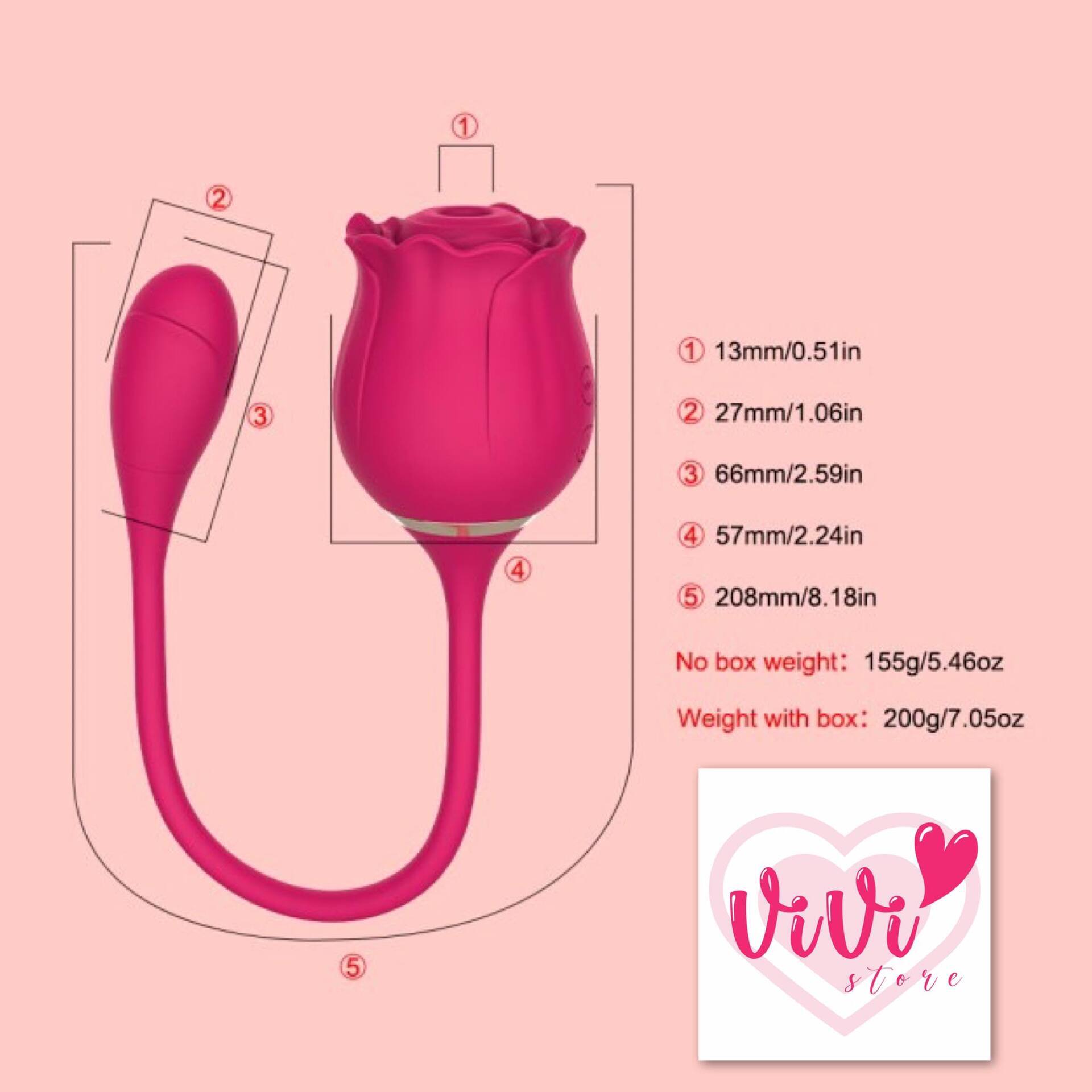 Rose Tail Licking Sucking Vibrator Thrusting Suction Masturbator Women Adult Toy Malaysia - Image 16