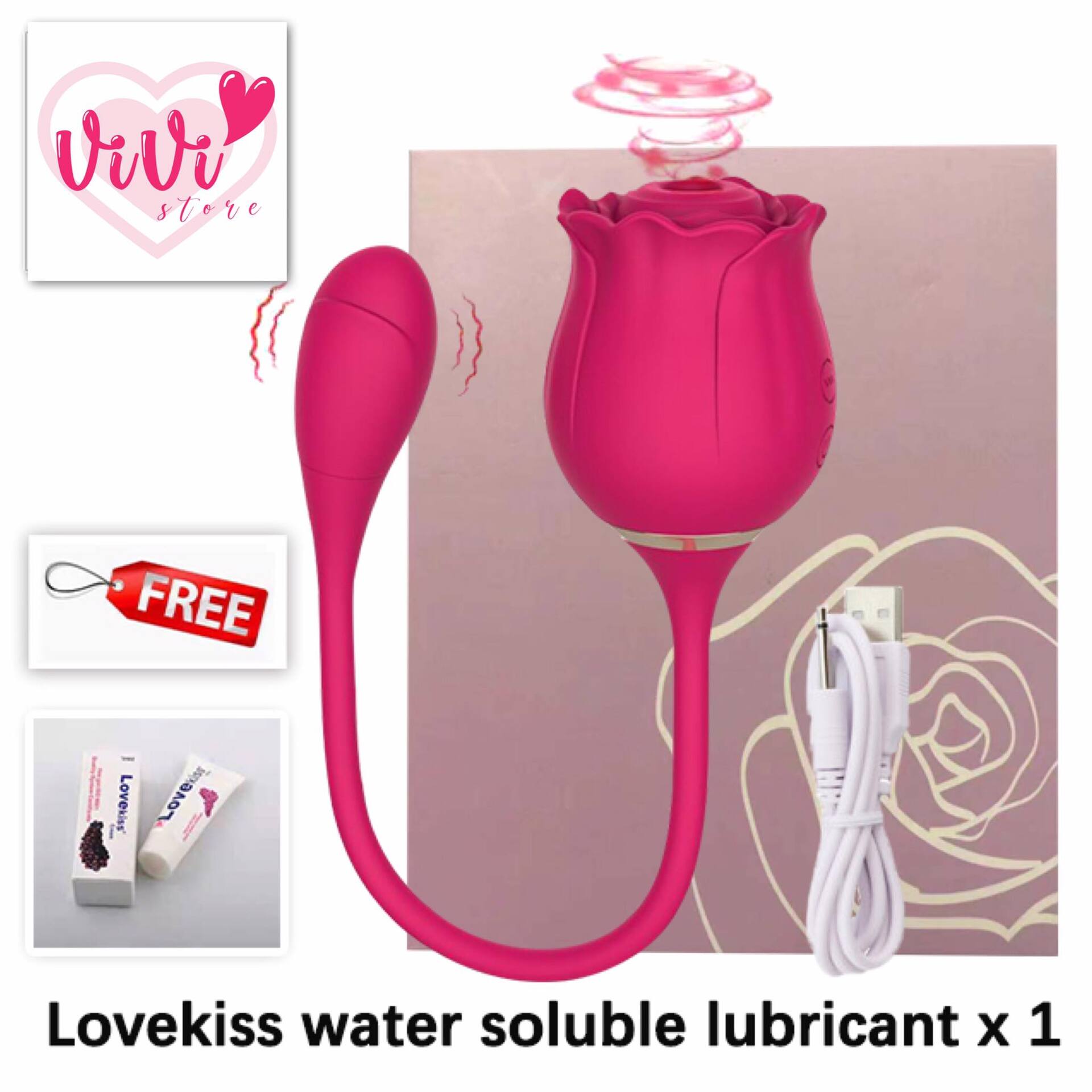 Rose Tail Licking Sucking Vibrator Thrusting Suction Masturbator Women Adult Toy Malaysia - Image 13