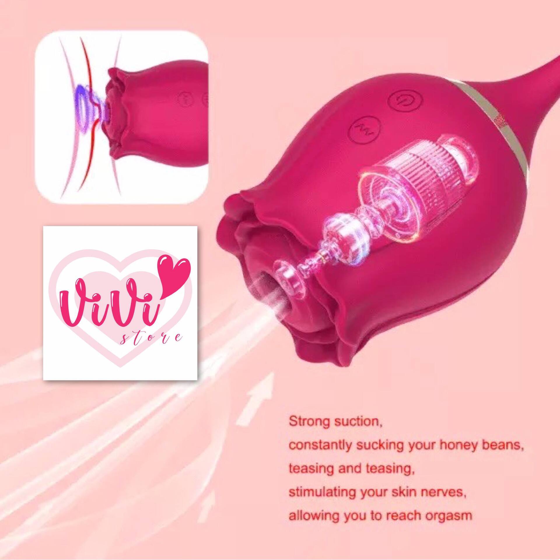 Rose Tail Licking Sucking Vibrator Thrusting Suction Masturbator Women Adult Toy Malaysia - Image 15
