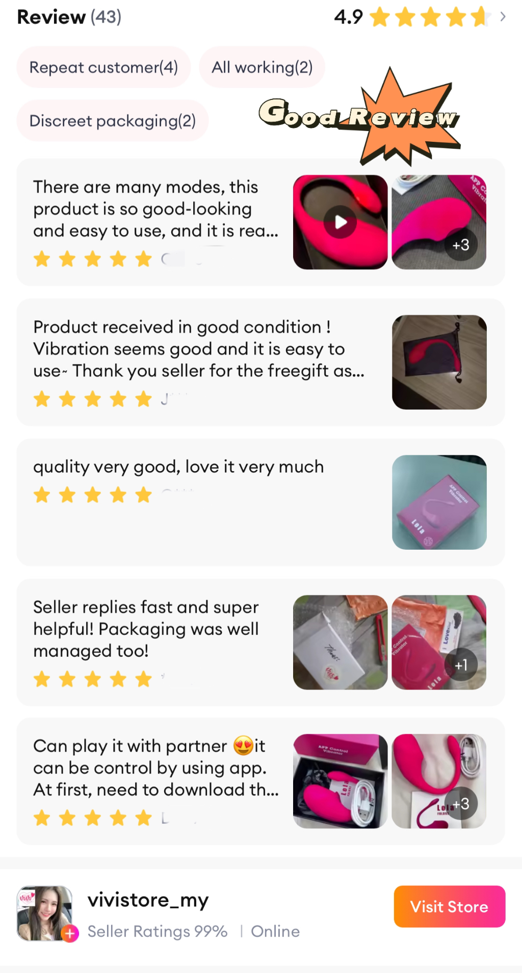 Wireless Bluetooth App G Spot Vibrator Egg Women Adult Toys Malaysia - Image 3