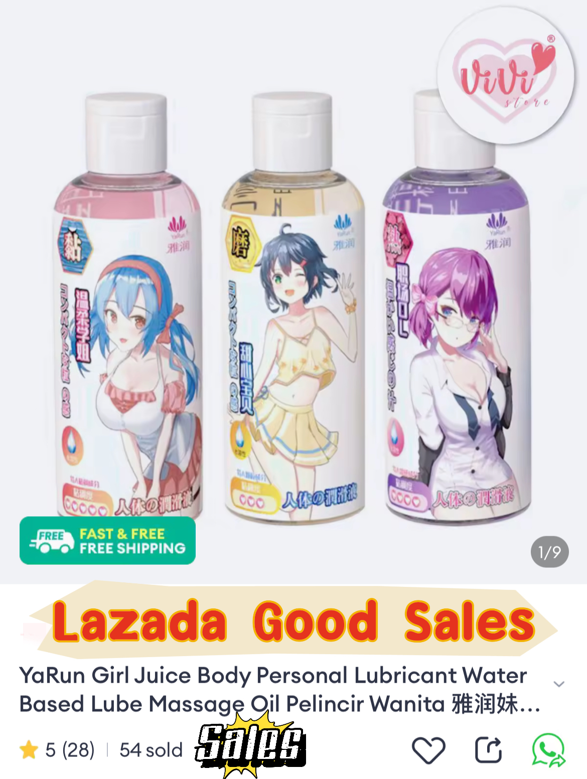 YaRun Girl Juice Sticky Warm Water Based Massage Oil Personal Body Lubricant Malaysia - Image 2