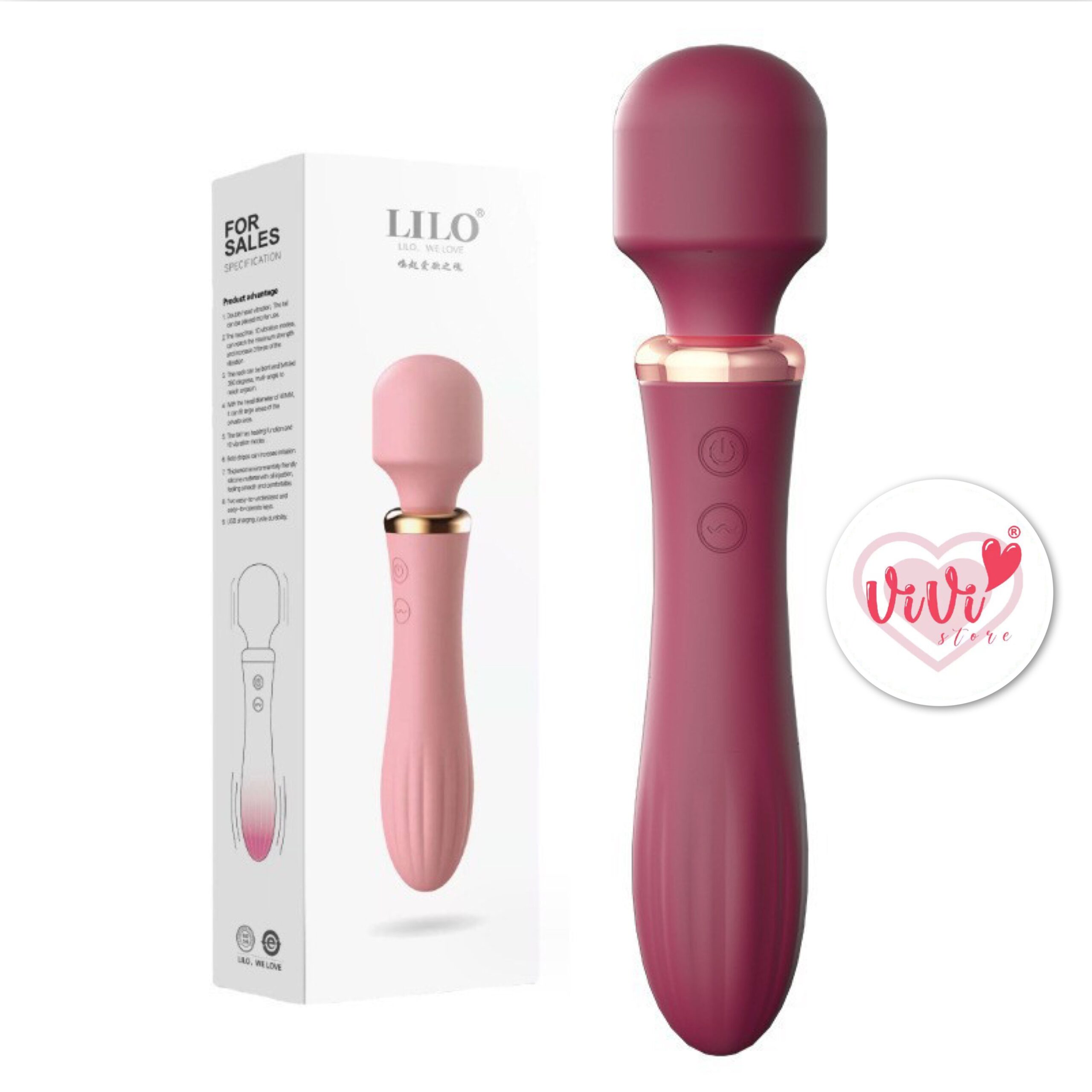 Vivi Heating Sucking Vibrator Av Wand Massager Dildo Masturbator Women Adult Toys Malaysia - Image 29
