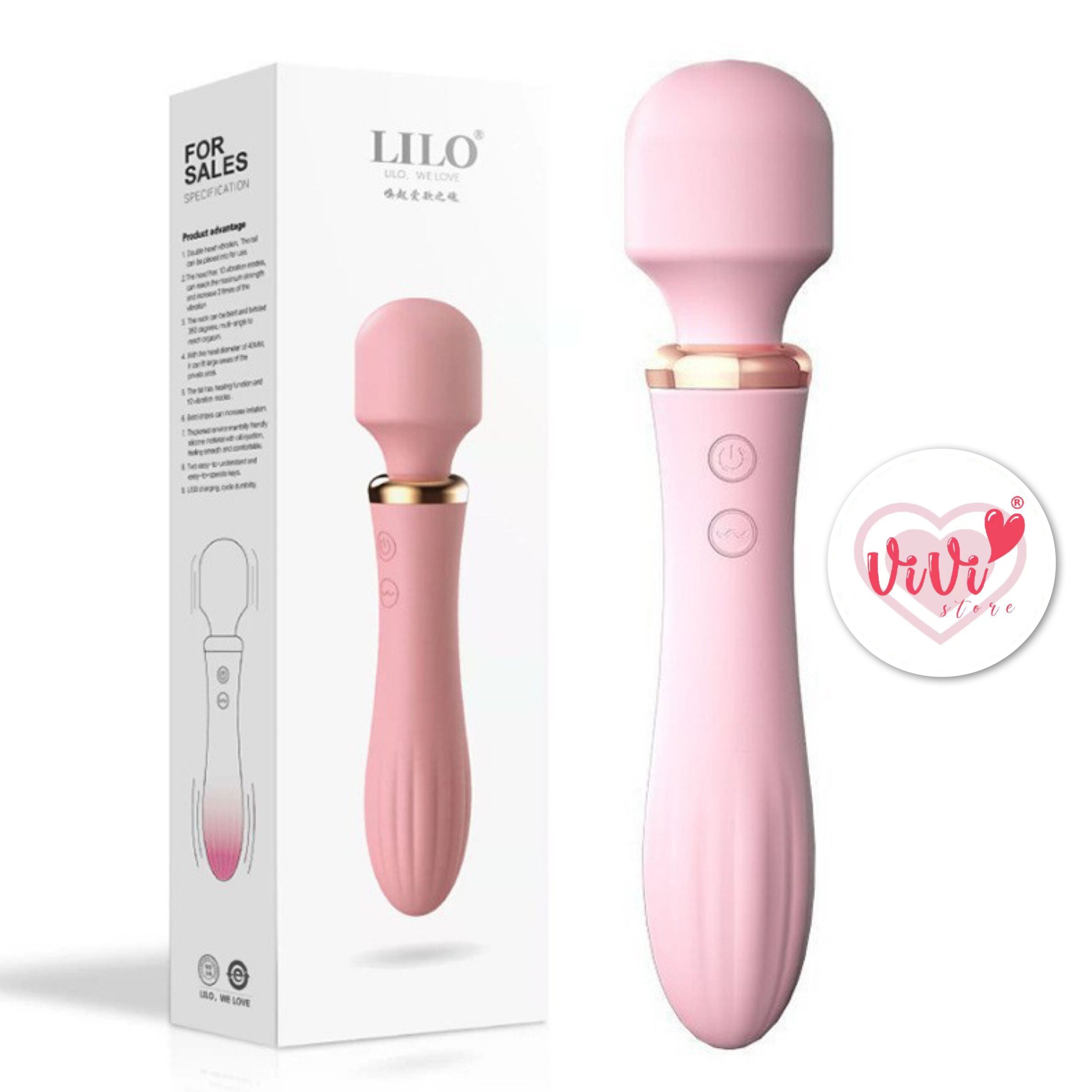 Vivi Heating Sucking Vibrator Av Wand Massager Dildo Masturbator Women Adult Toys Malaysia - Image 30