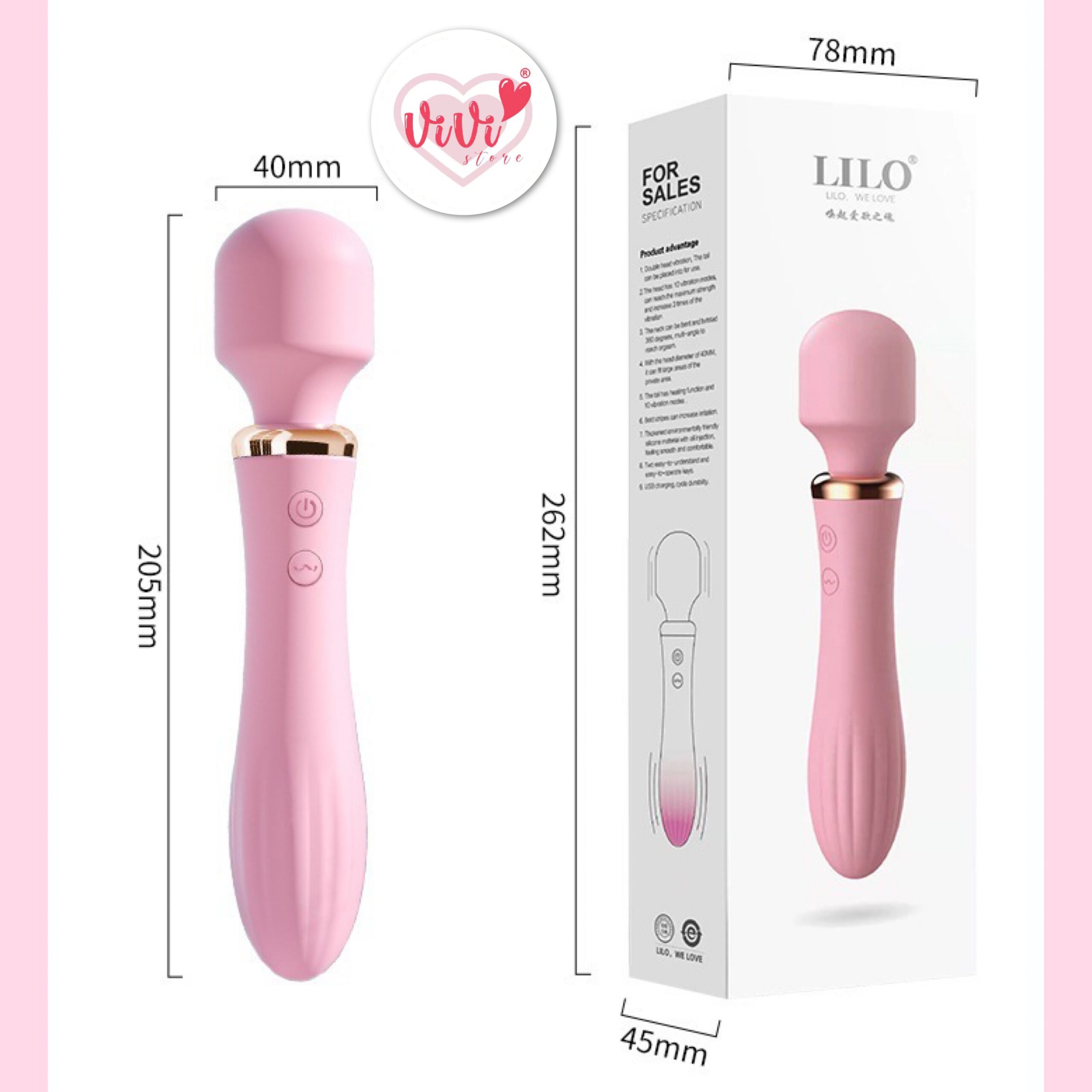 Vivi Heating Sucking Vibrator Av Wand Massager Dildo Masturbator Women Adult Toys Malaysia - Image 28