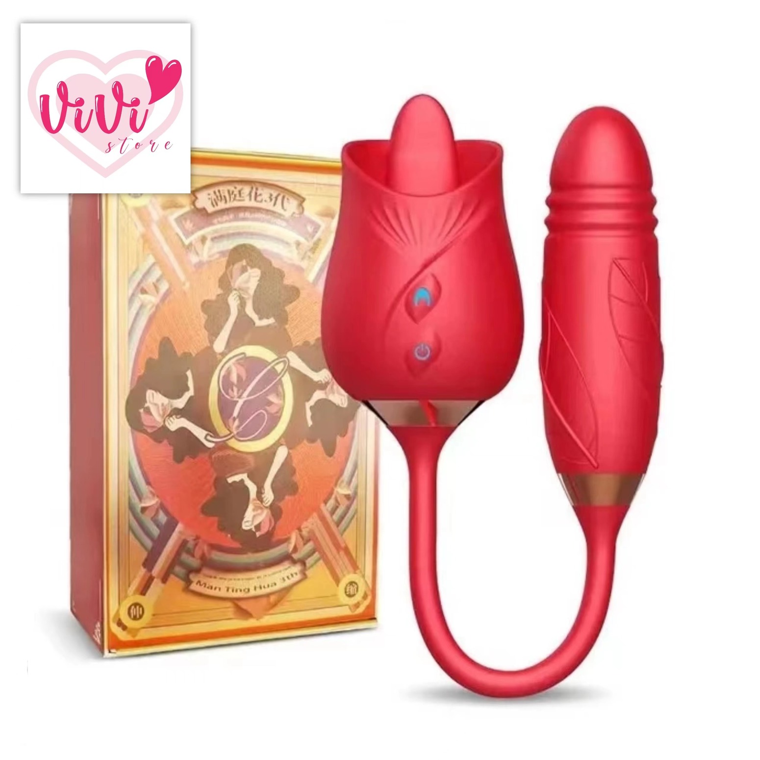 Rose Tail Licking Sucking Vibrator Thrusting Suction Masturbator Women Adult Toy Malaysia - Image 26