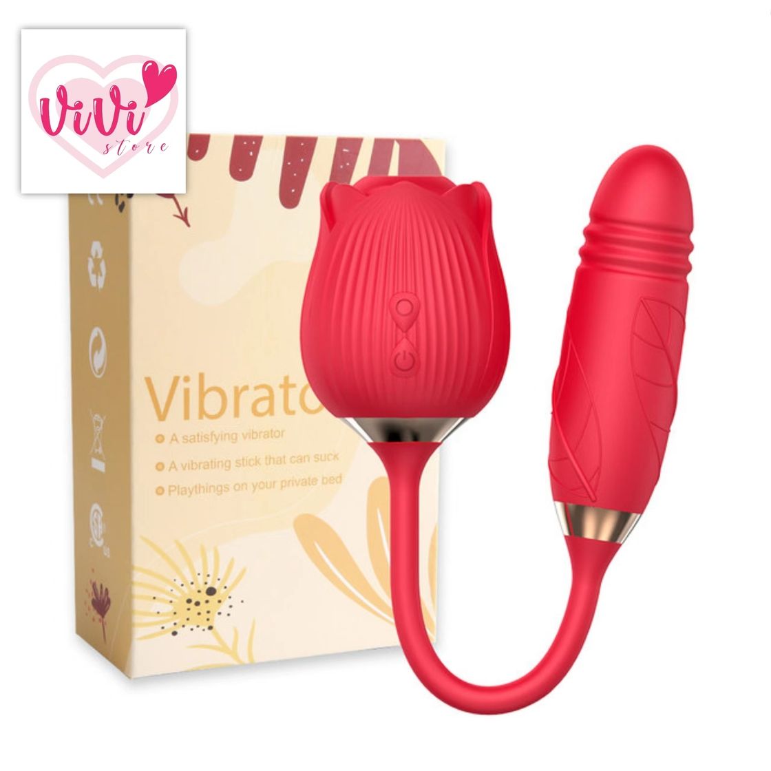 Rose Tail Licking Sucking Vibrator Thrusting Suction Masturbator Women Adult Toy Malaysia - Image 25