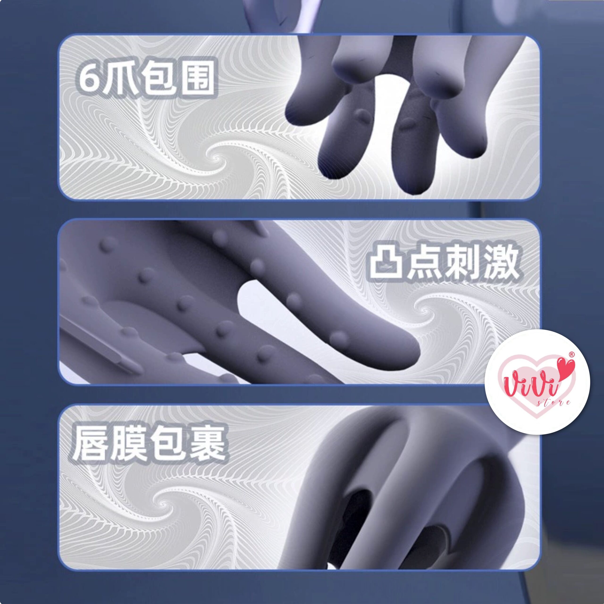 Galaku Octopus Pleasure Max Rechargeable Massager With Vibrator Masturbator Adult Toys Malaysia - Image 22