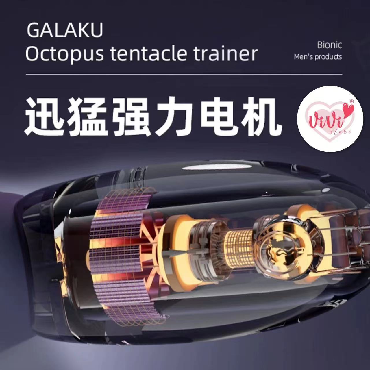 Galaku Octopus Pleasure Max Rechargeable Massager With Vibrator Masturbator Adult Toys Malaysia - Image 23