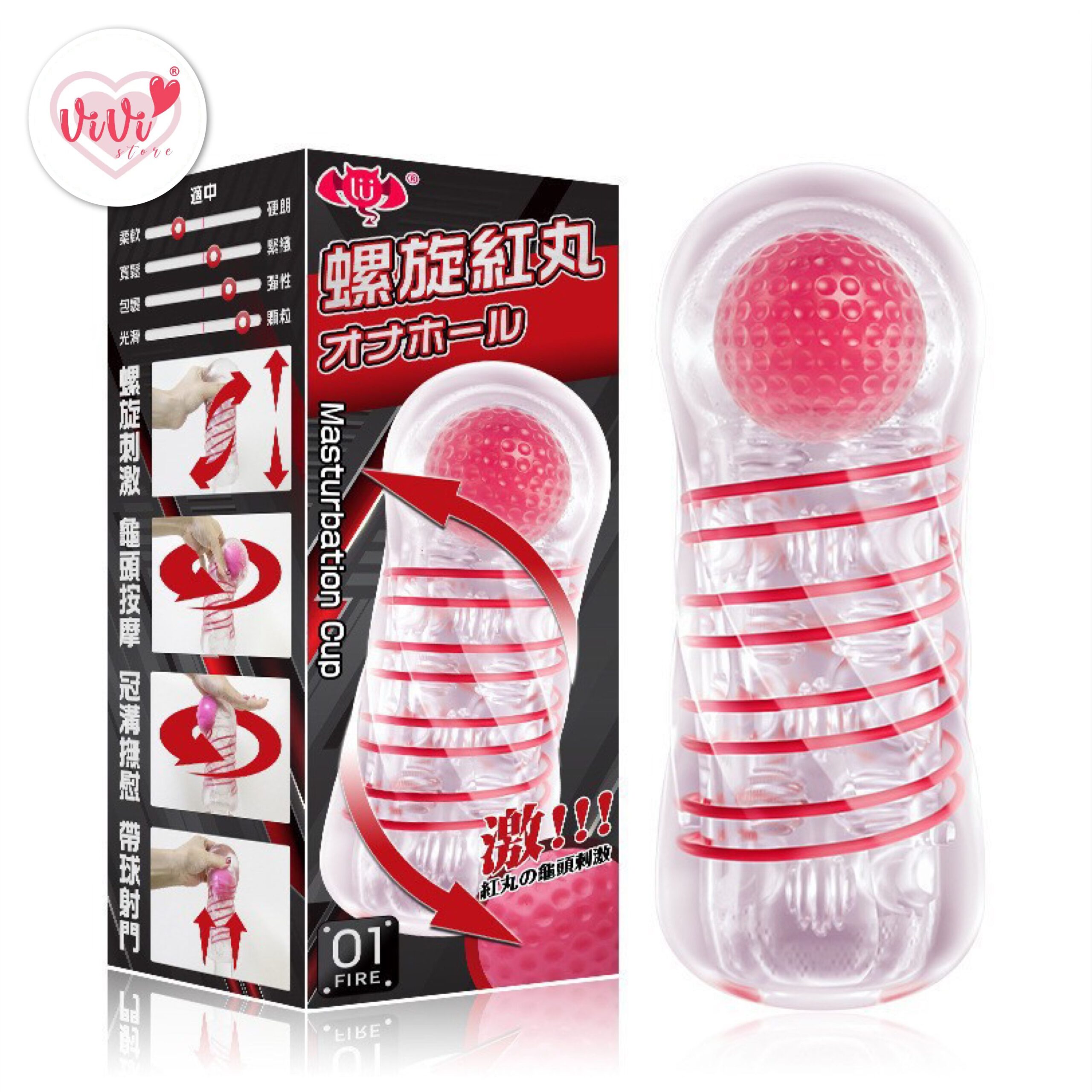 Lulucup Screw Spiral Sucking Masturbator Reusable Transparent Vacuum Man Cup Adult Toy Malaysia - Image 11
