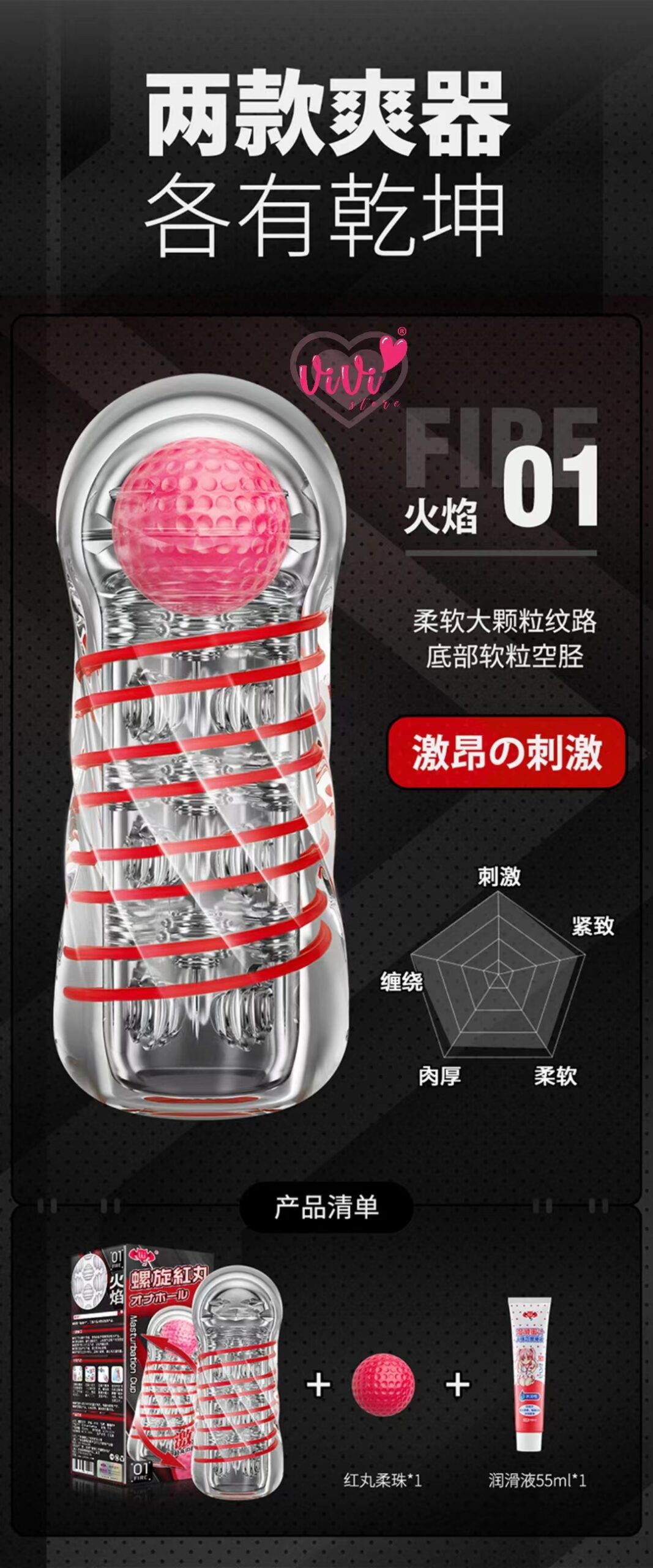 Lulucup Screw Spiral Sucking Masturbator Reusable Transparent Vacuum Man Cup Adult Toy Malaysia - Image 9
