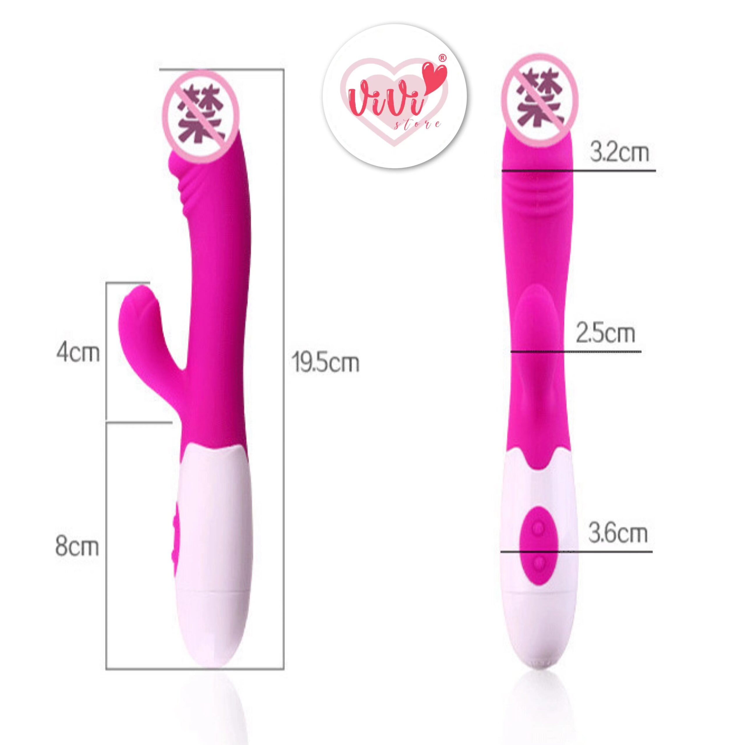Vivi Rabbit Vibrator Massage Masturbator Battery Women Adult Toy Malaysia - Image 6