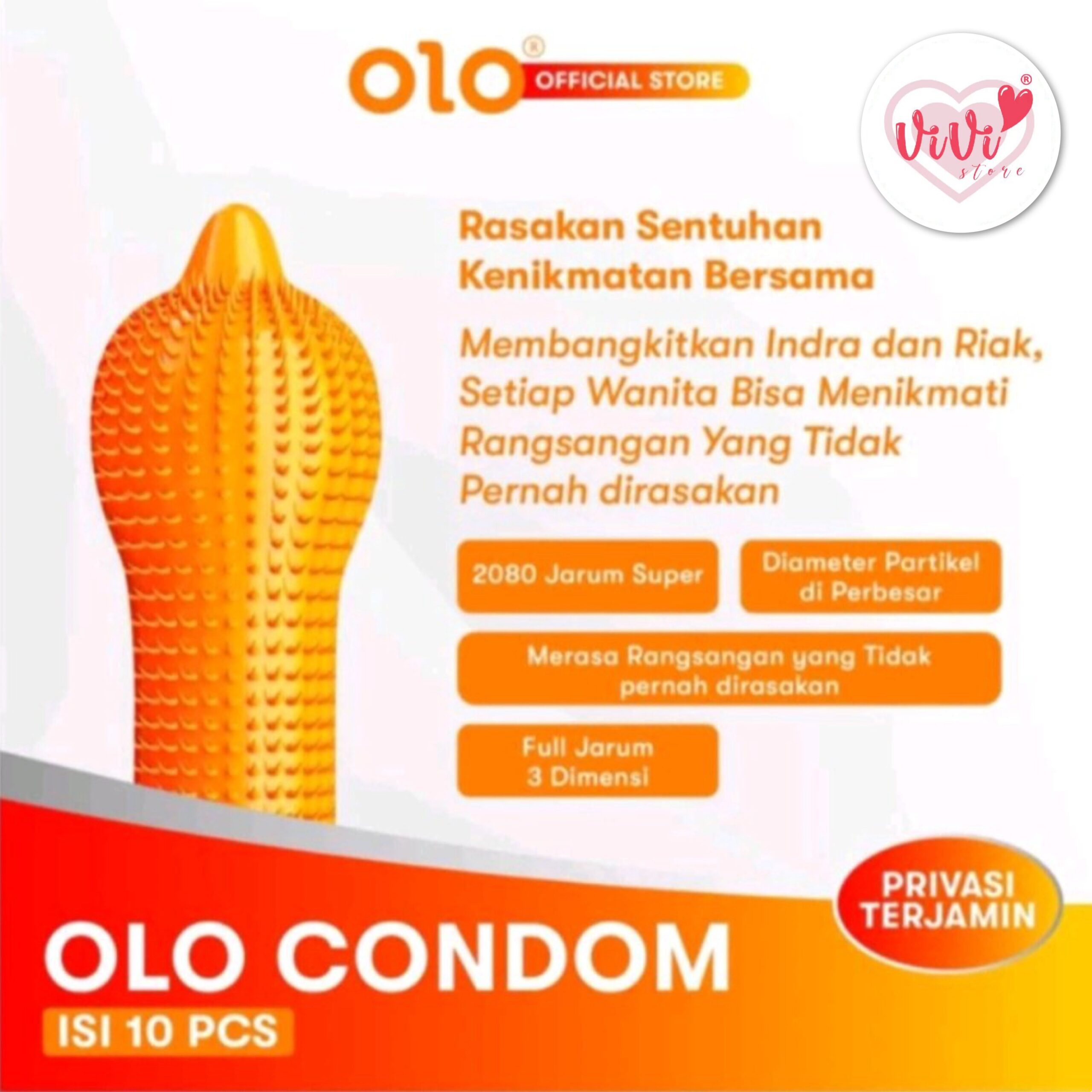 Vivi Small 45mm 49mm Dotted Condom Close Tight Fit Latex 10pcs Lubricated Condom (Not Durex) - Image 23