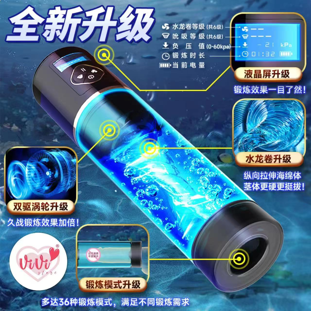 OTouch Macho Train Cup Vacuum Water Bath Suction Masturbator Sucking Male Adult Toy Malaysia - Image 15