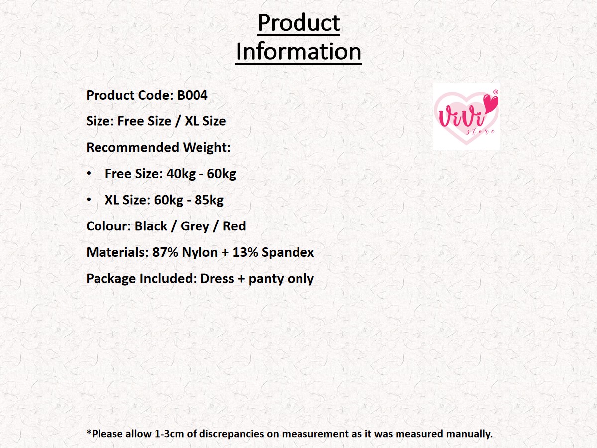 Vivi Sexy Lingerie Plus Size Open Crotch Satin Design Sleepwear Dress Lingerie Malaysia - Image 8