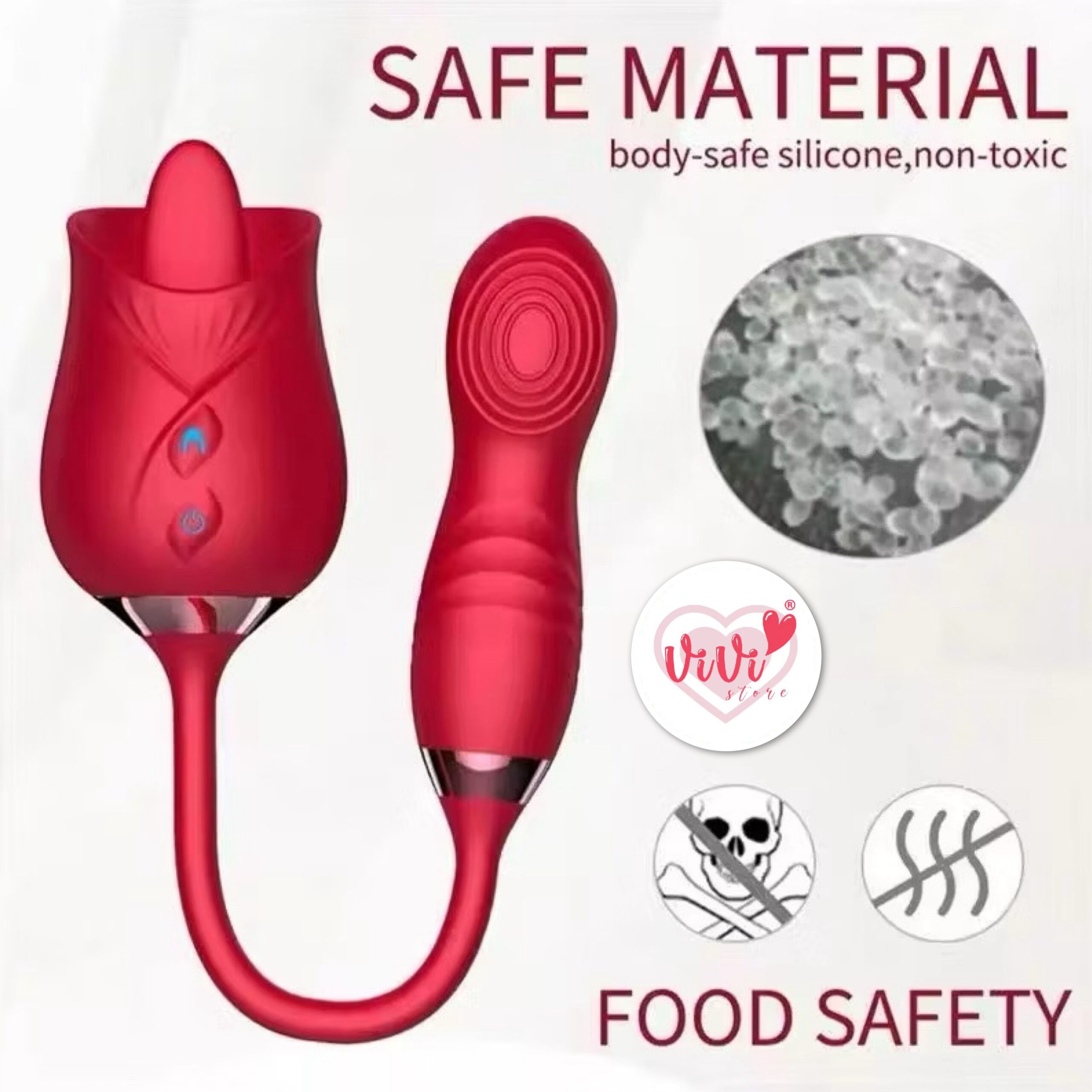 Rose Tail Licking Sucking Vibrator Thrusting Suction Masturbator Women Adult Toy Malaysia - Image 22
