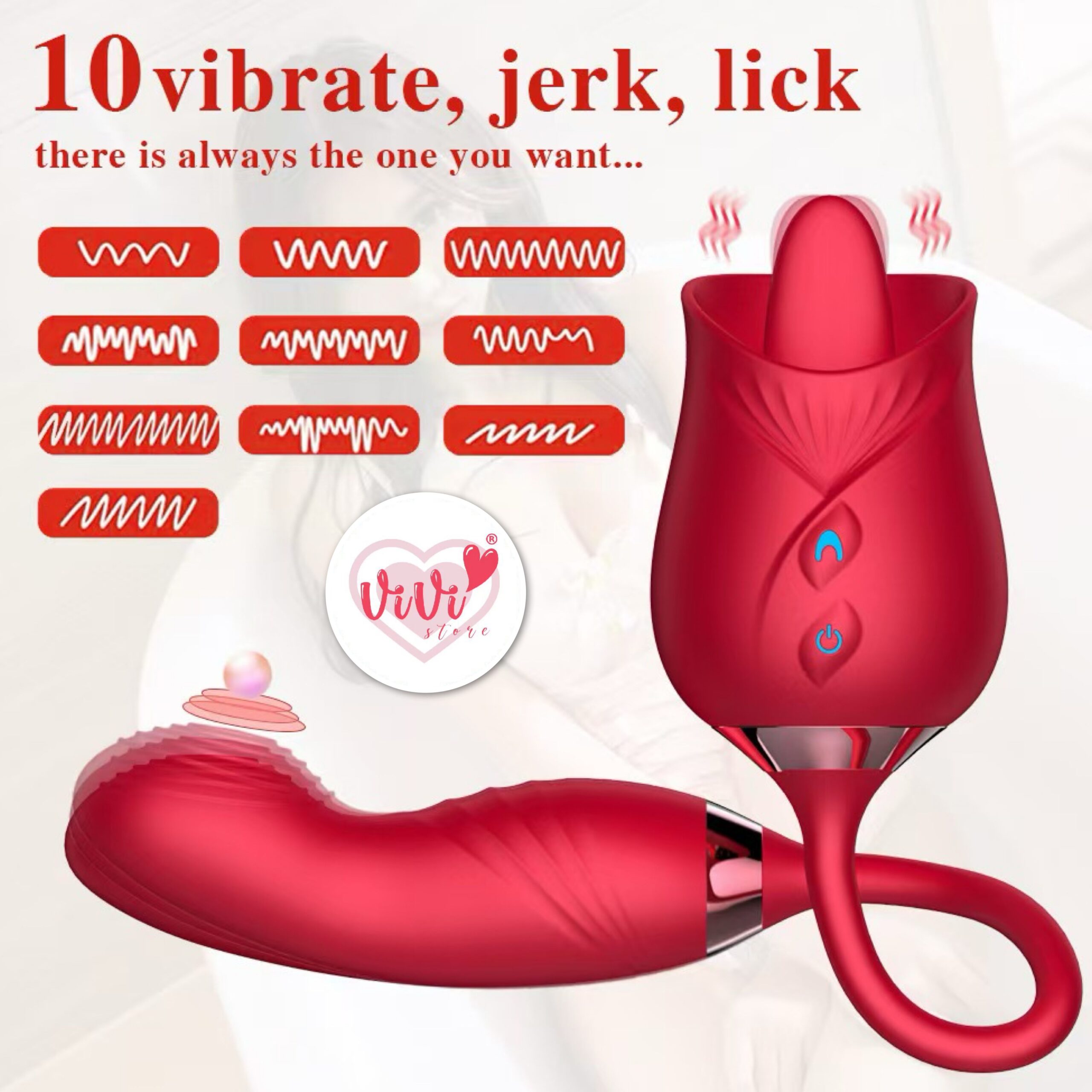 Rose Tail Licking Sucking Vibrator Thrusting Suction Masturbator Women Adult Toy Malaysia - Image 21