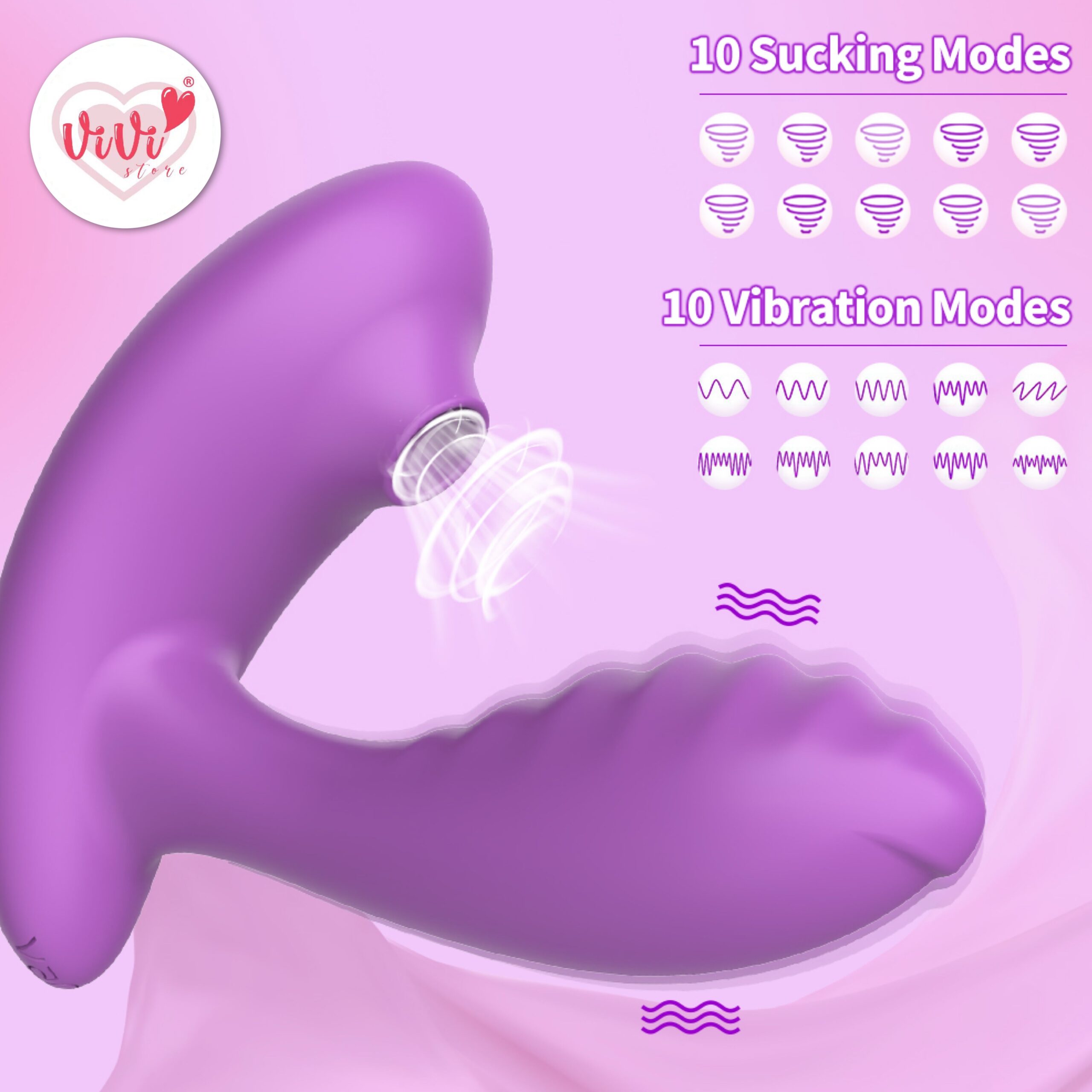 Vivi Clitoral Sucking Vibrator Remote Control Dildo Women Adult Toys Malaysia - Image 13
