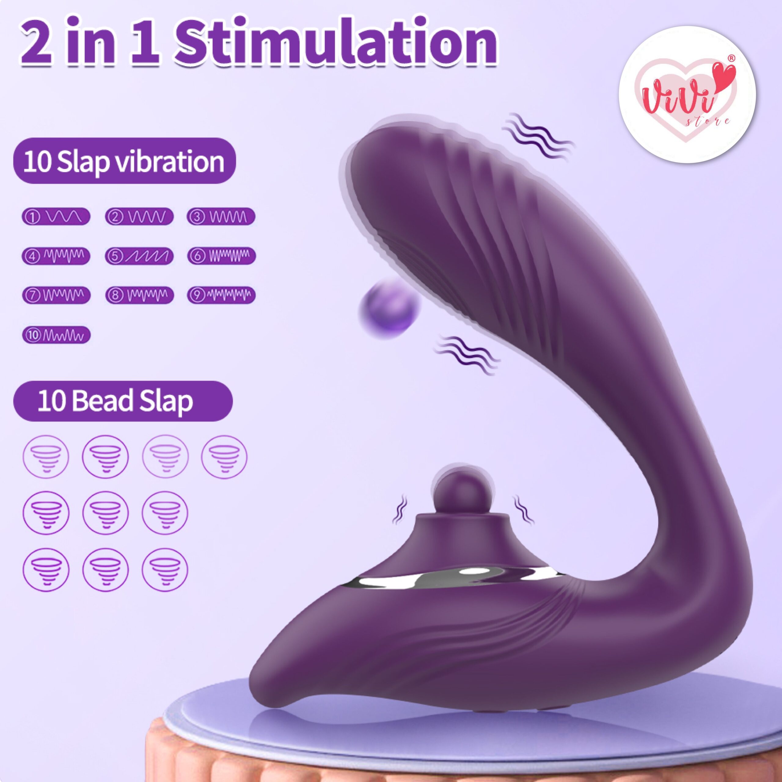 Vivi Wearable Panties Ball Beating Vibrator App Control Vibrator Women Vibrate Adult Toy Malaysia - Image 3
