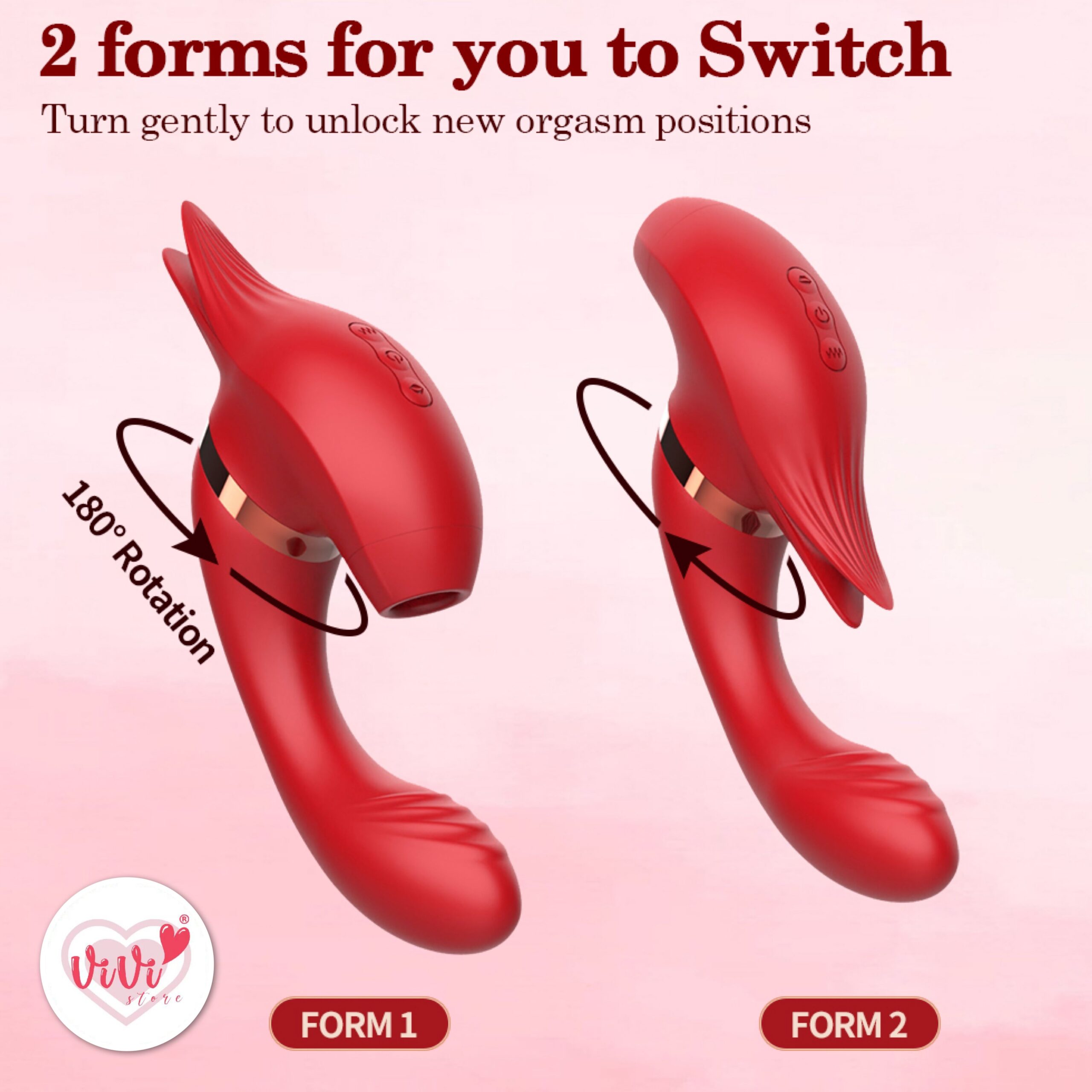 Vivi Raffles Dual Head Rotate Sucking Ball Beating Licking Vibrator Female Adult Toy Malaysia - Image 7