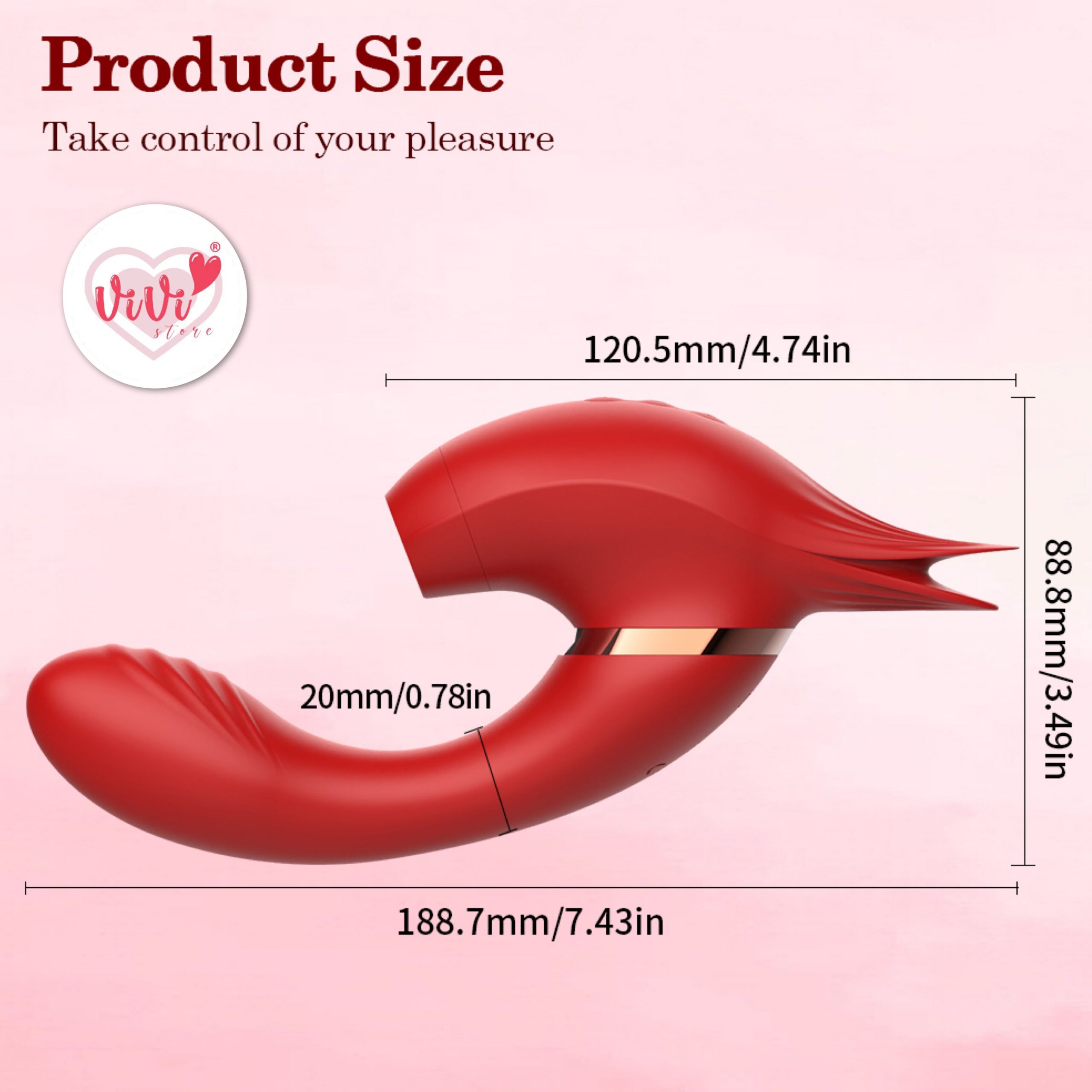 Vivi Raffles Dual Head Rotate Sucking Ball Beating Licking Vibrator Female Adult Toy Malaysia - Image 12