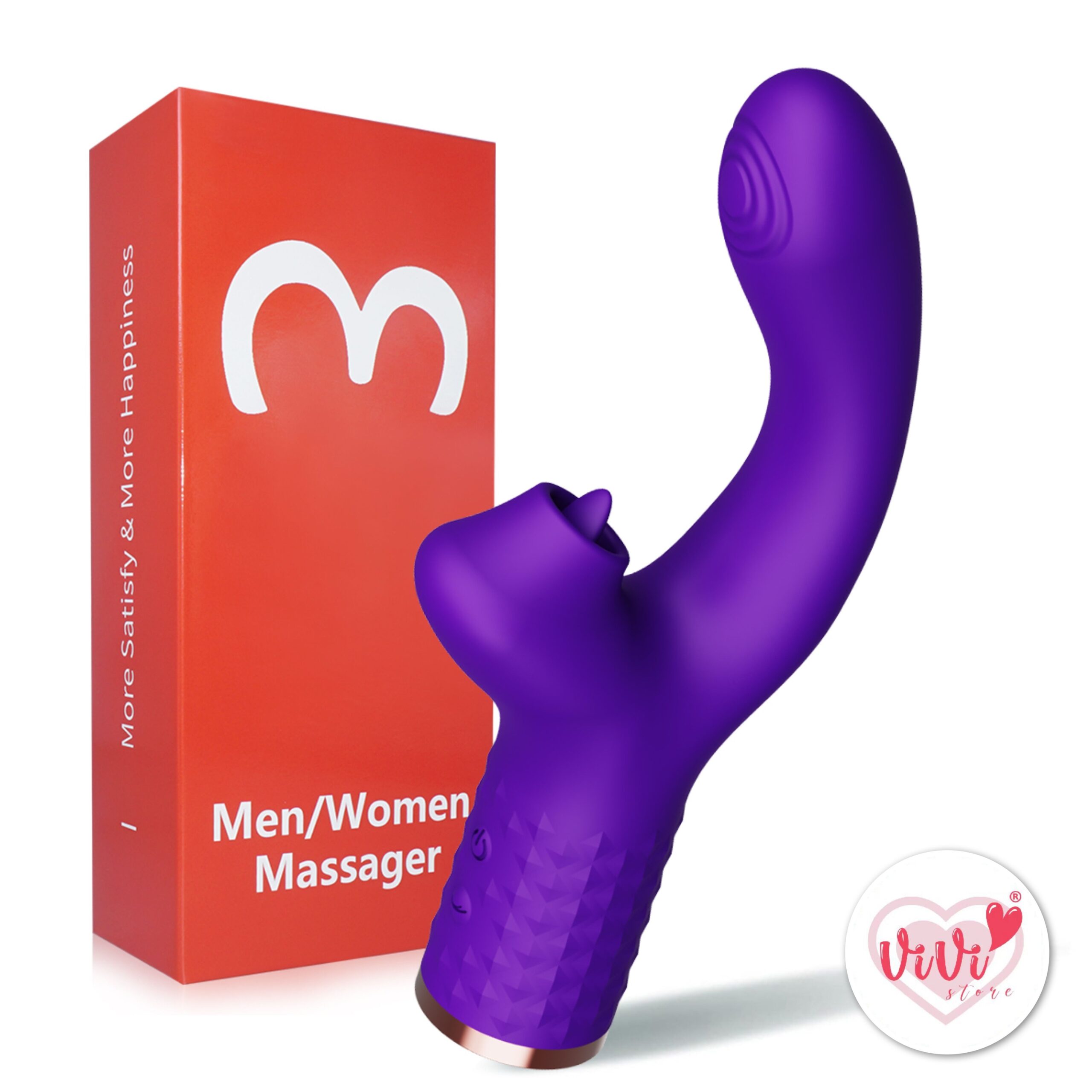 Vivi Raffles Dual Head Rotate Sucking Ball Beating Licking Vibrator Female Adult Toy Malaysia - Image 31