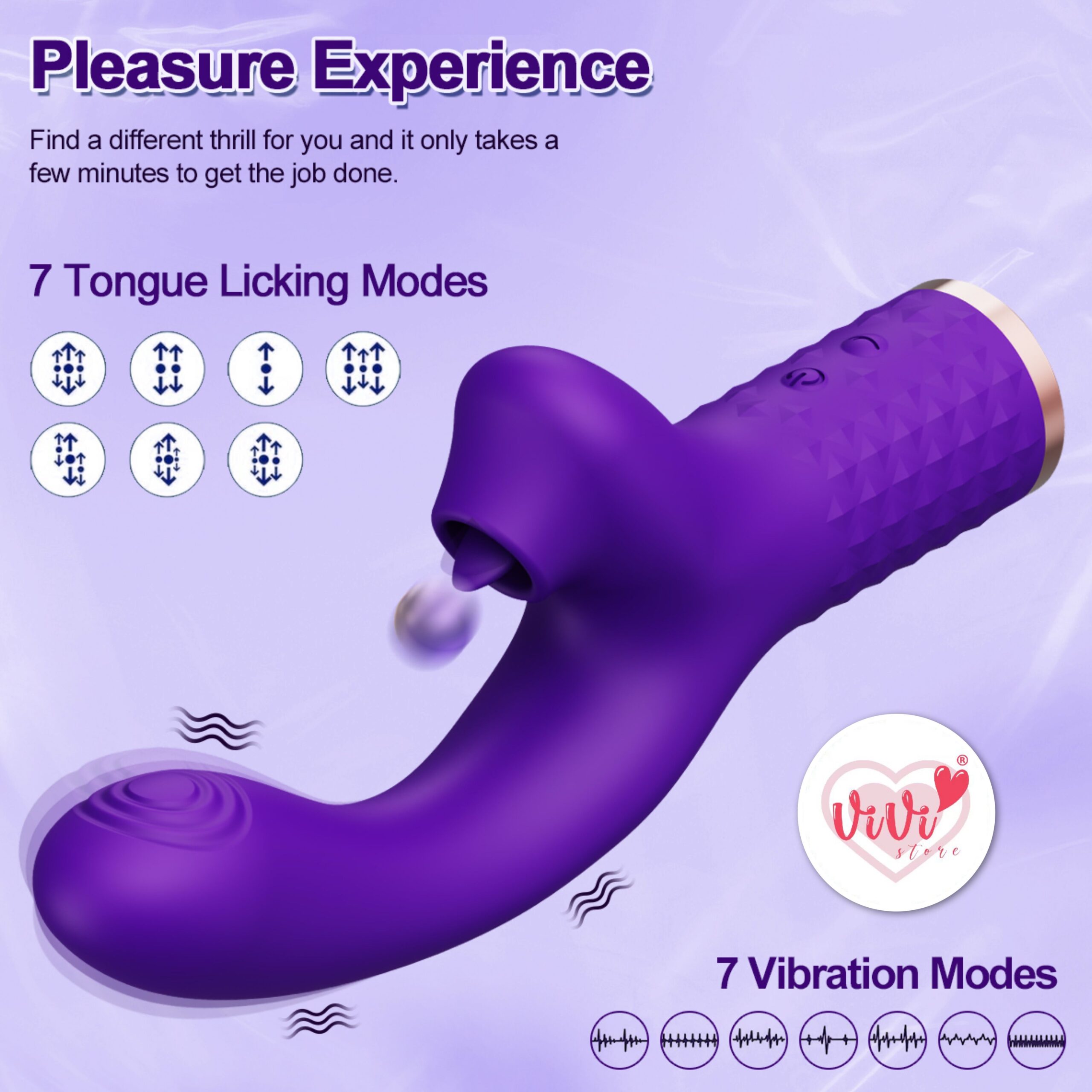 Vivi Raffles Dual Head Rotate Sucking Ball Beating Licking Vibrator Female Adult Toy Malaysia - Image 20